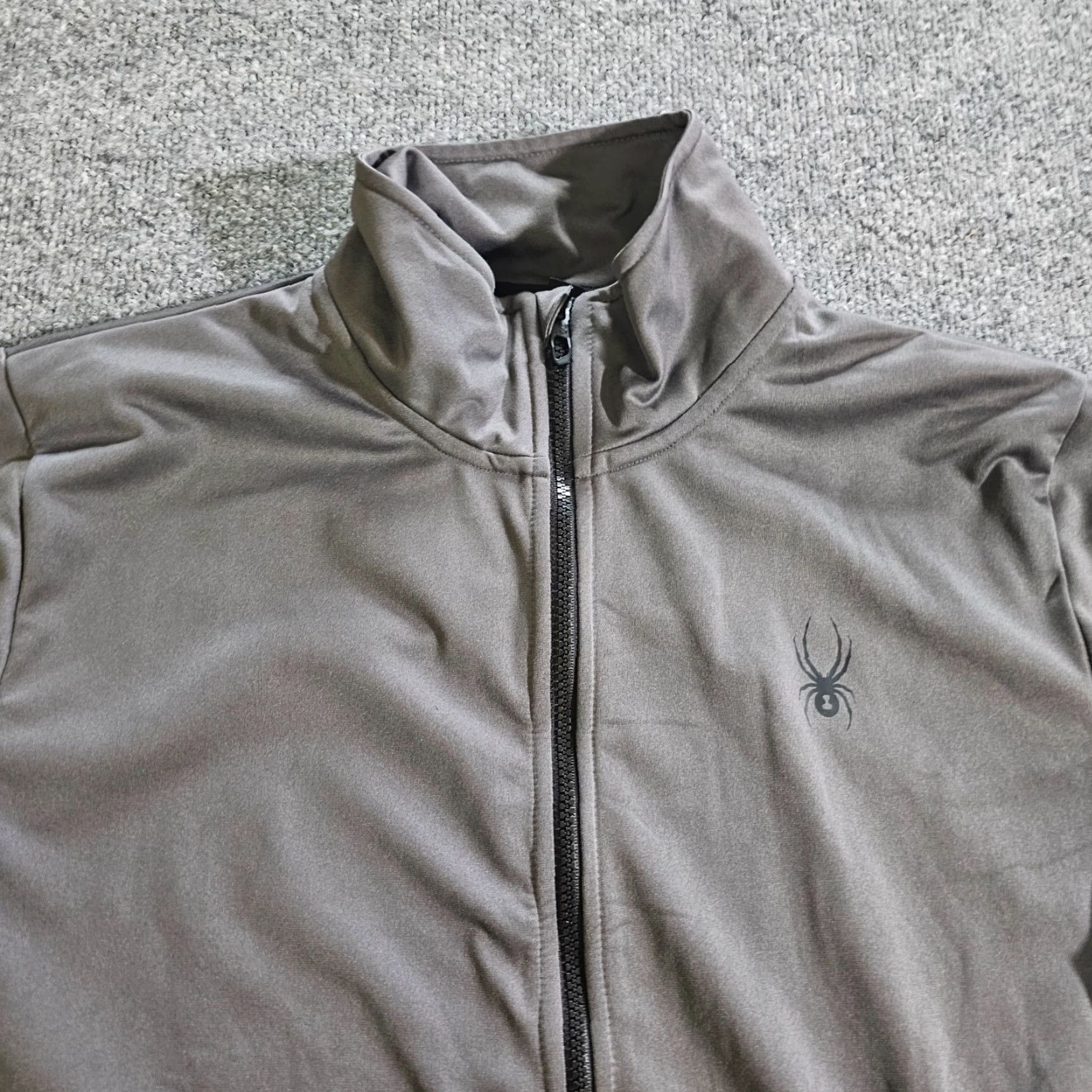 Spyder Spyder Jacket Mens XL Gray Black Full Zip Long Sleeve Athletic Casual Layer Gym Size US XL / EU 56 / 4 - 2 Thumbnail
