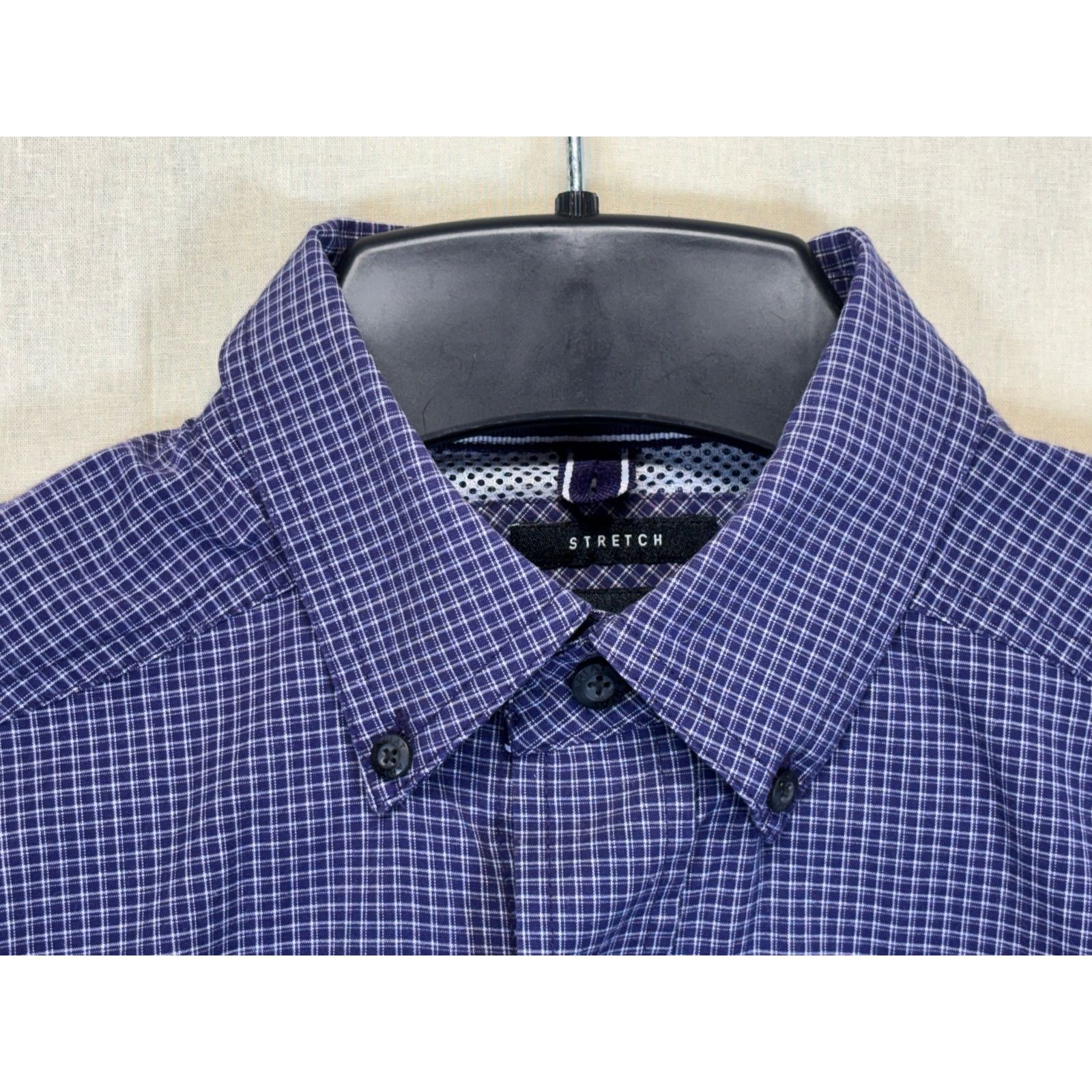 Ariat Ariat Pro Series Shirt Men's Small Blue Purple Plaid Stretch Size US S / EU 44-46 / 1 - 8 Thumbnail