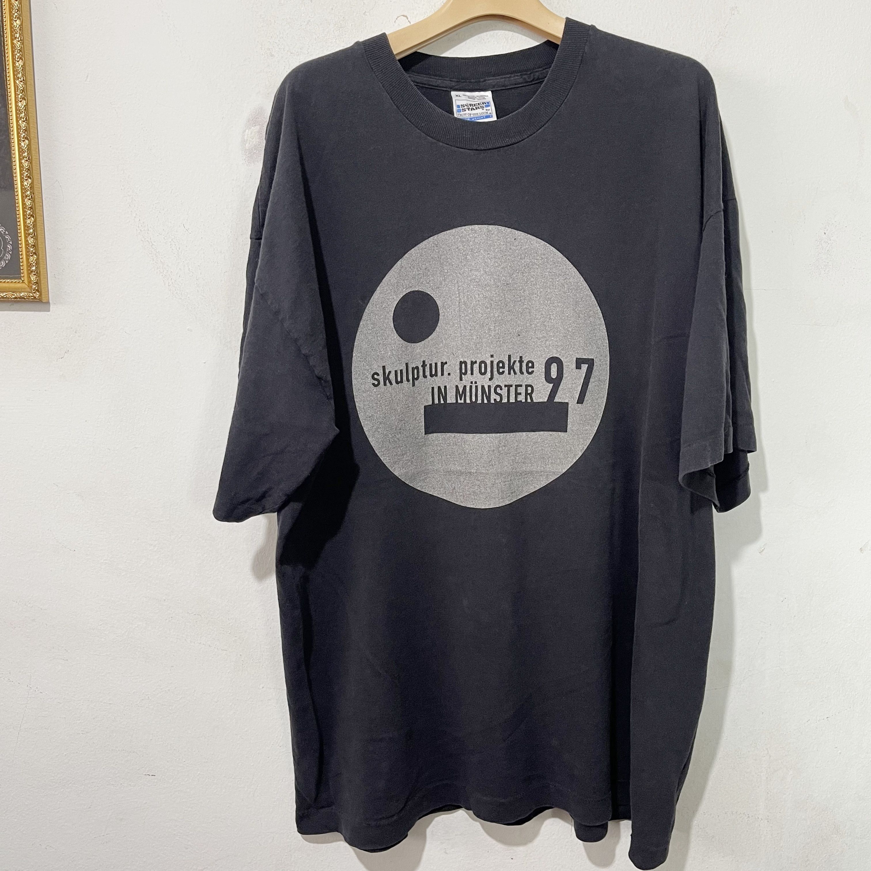 Vintage Vintage 1997 Skulptur Projekte Sculptures Shirt Size US XL / EU 56 / 4 - 1 Thumbnail