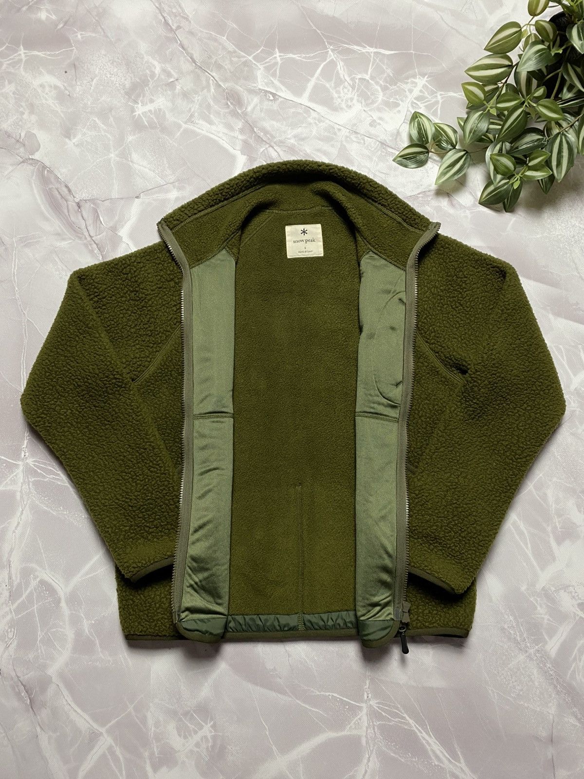 Japanese Brand × Snow Peak Snow Peak Thermal Boa Fleece Jacket Polartec Green Mens S Size US S / EU 44-46 / 1 - 8 Thumbnail