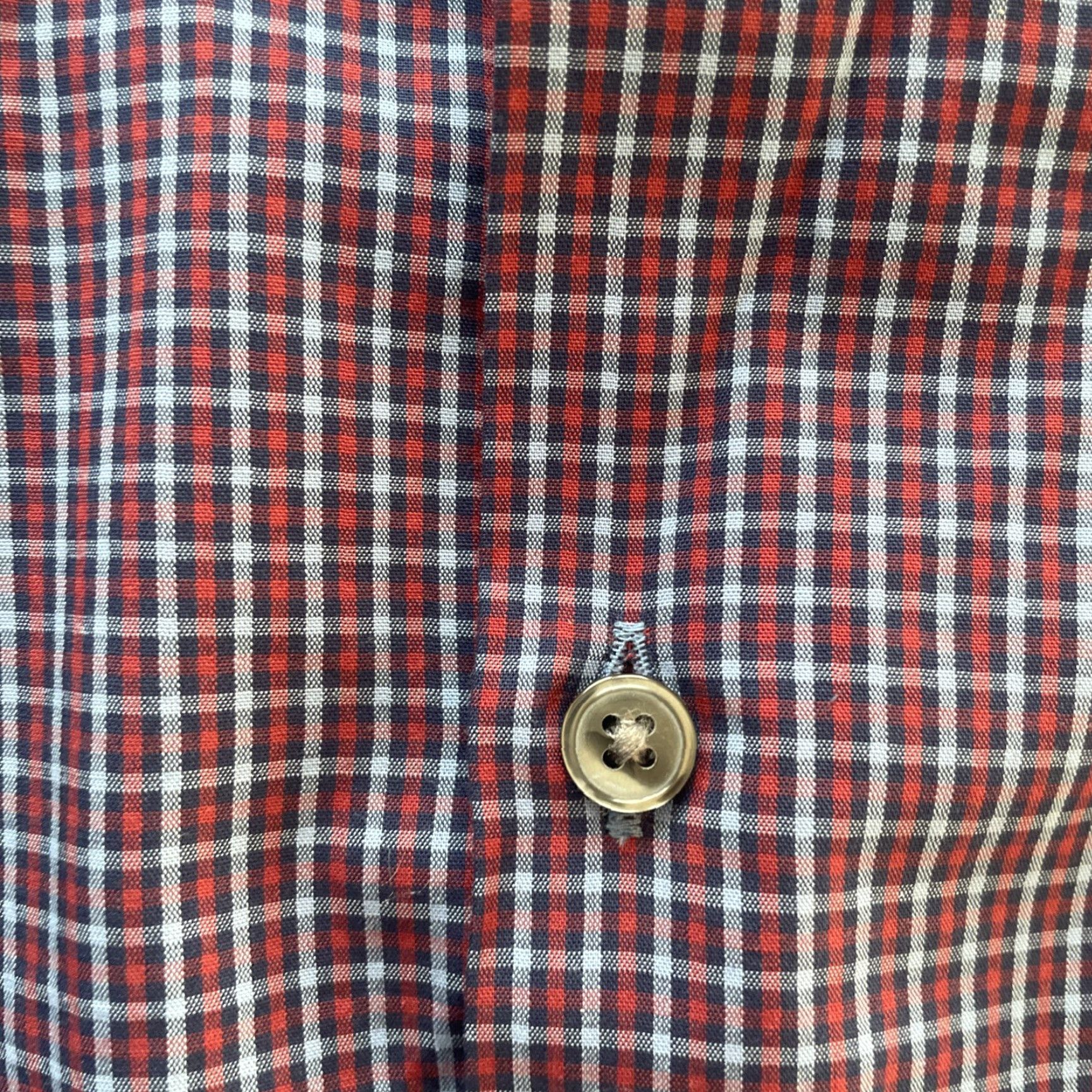 Hugo Boss HUGO BOSS Dress Shirt Mens 17.5 34/35 Plaid Long Sleeve Mulitcolor Sh s? Size 48R - 7 Thumbnail
