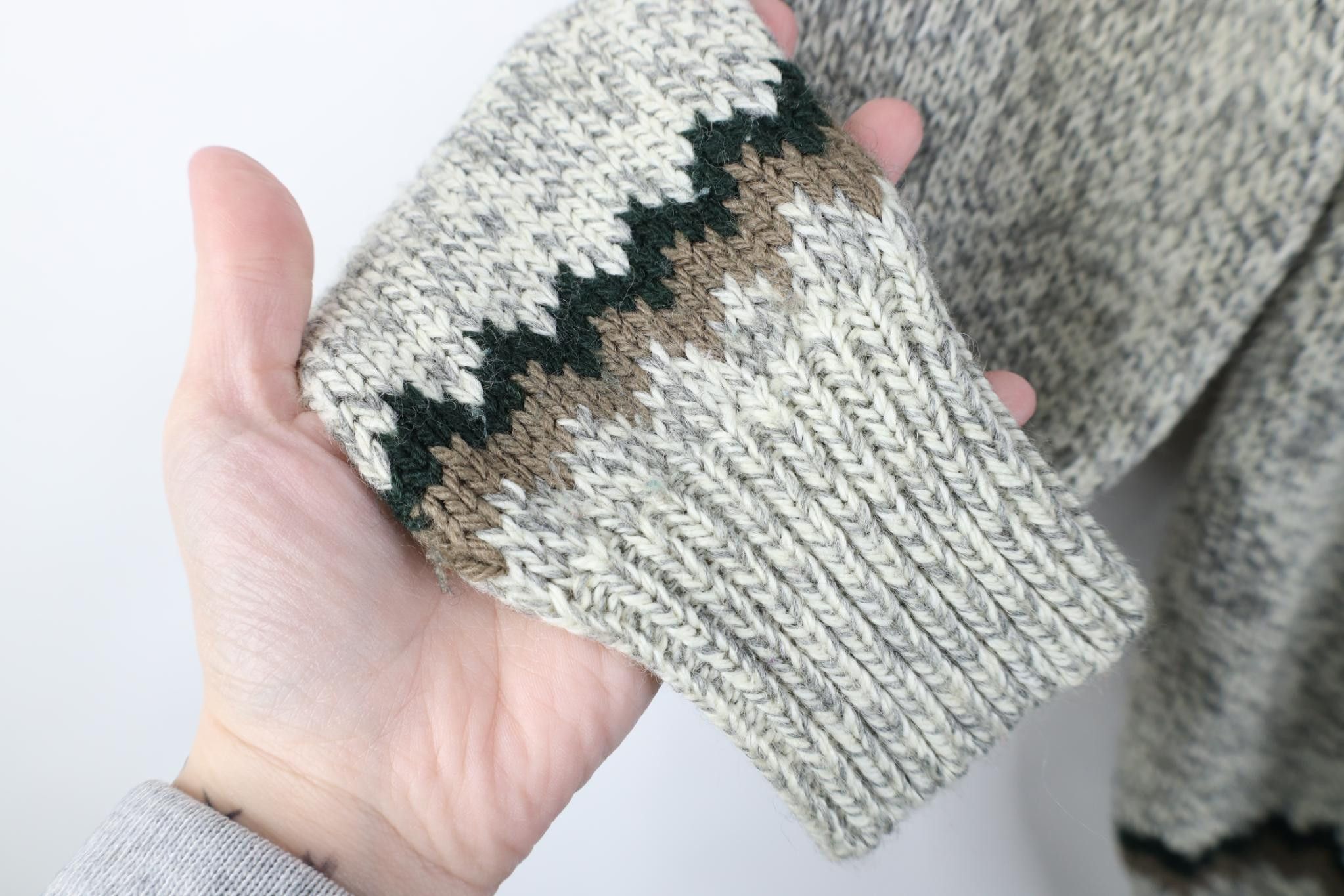 Vintage Vintage 90s Streetwear Wool Blend Knit Fair Isle Sweater Size M / US 6-8 / IT 42-44 - 7 Thumbnail