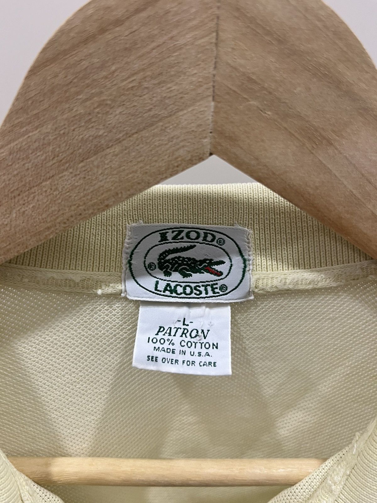 Lacoste Vintage 80s Lacoste Izod Polo T Shirt Made in USA Size L Size US L / EU 52-54 / 3 - 5 Thumbnail