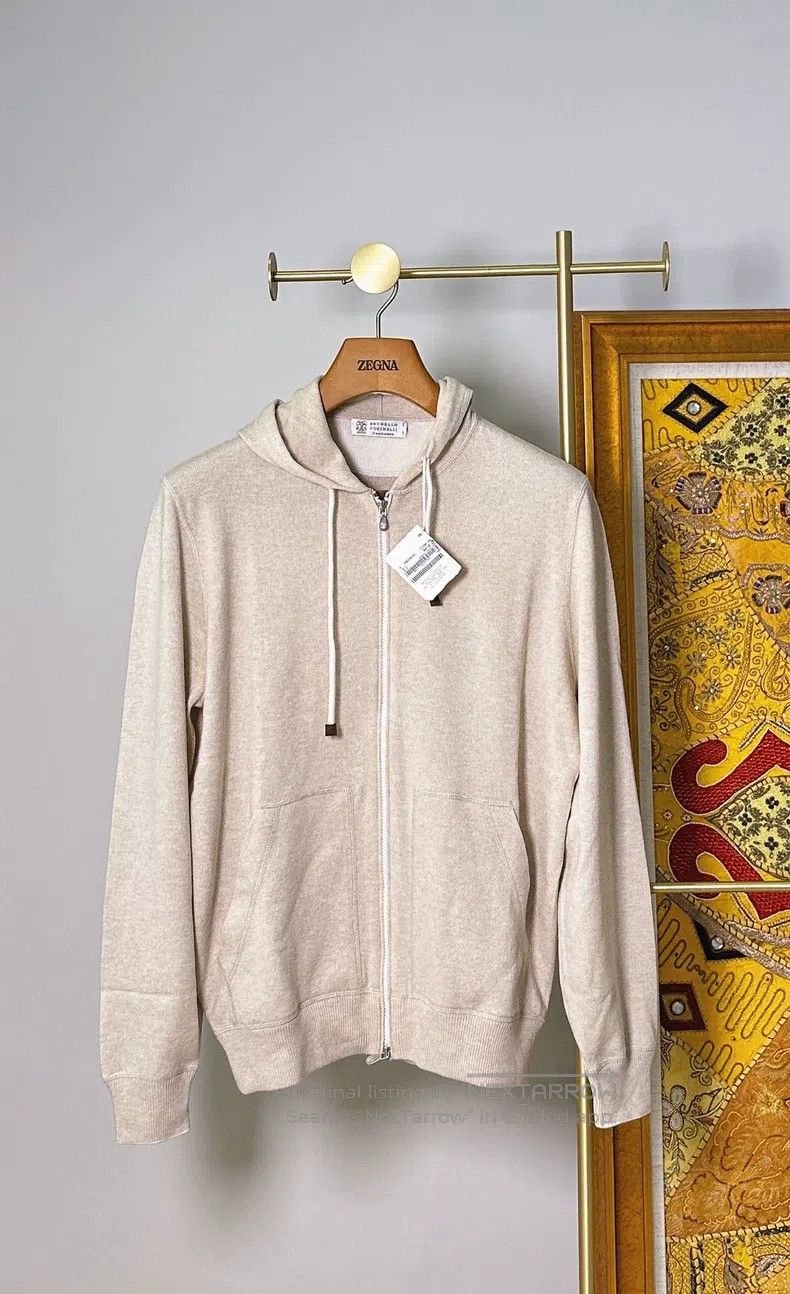 Brunello Cucinelli Cashmere and Silk Hooded Sweatshirt