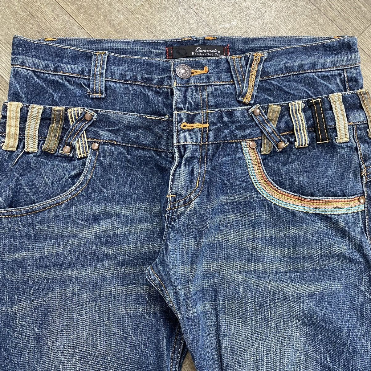 Japanese Brand 2000s Breathmint Double Waist Faded Beauty Beast Lgb Jeans Size US 32 / EU 48 - 11 Thumbnail