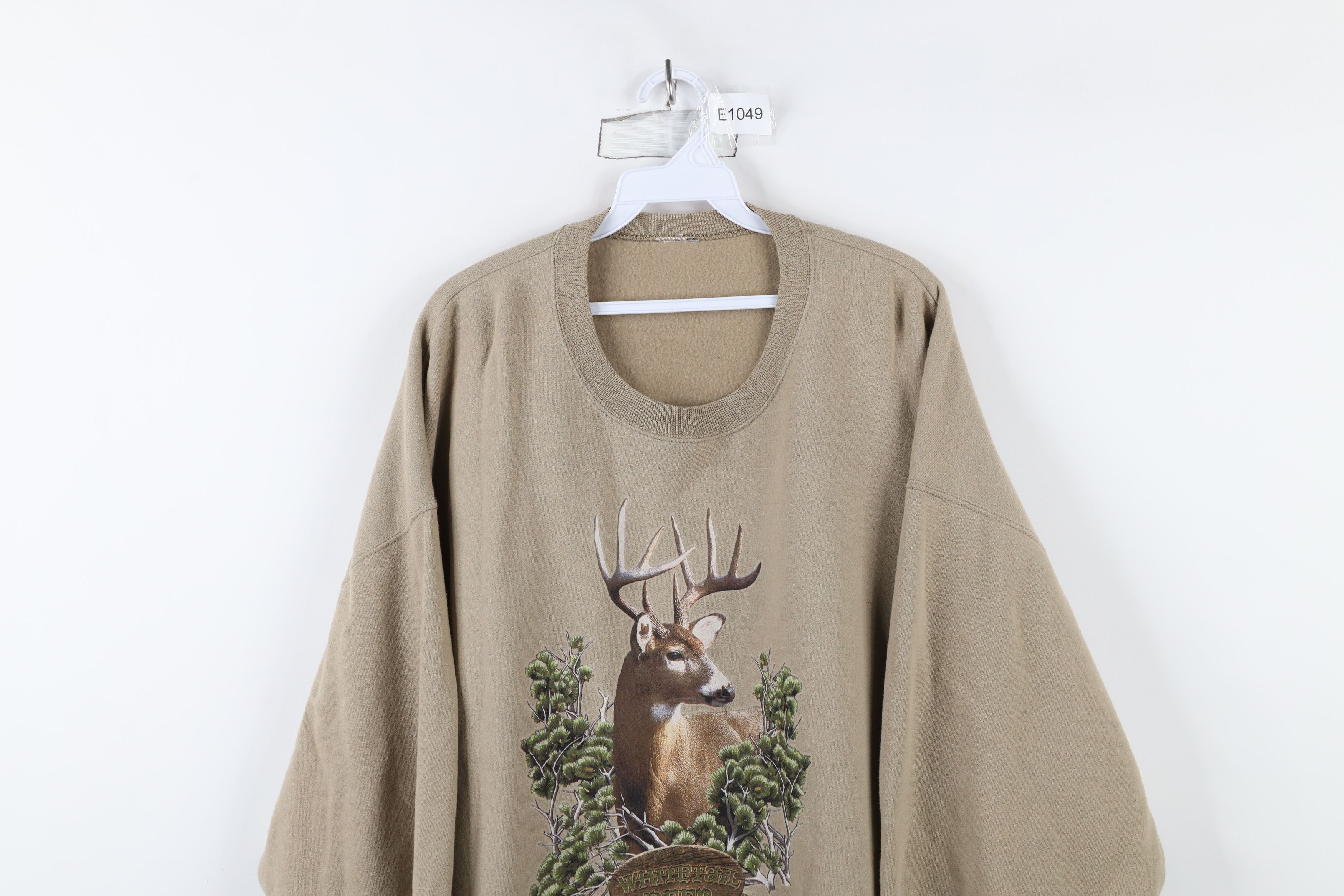 Vintage Vintage 90s Streetwear Whitetail Buck Crewneck Sweatshirt Size US XXL / EU 58 / 5 - 2 Thumbnail