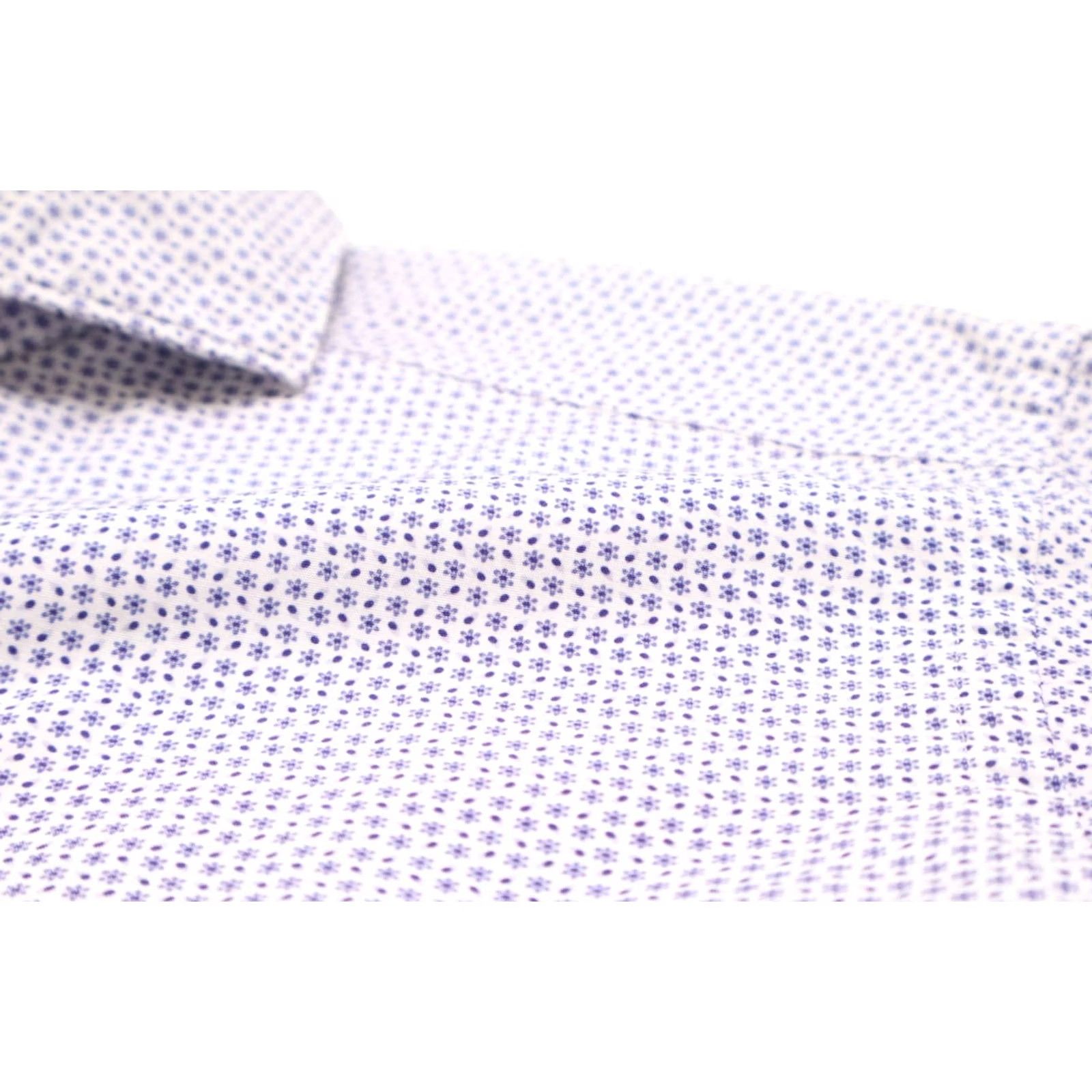 Eton Eton Poplin Slim Shirt Men's SMALL Button Up Patterned Cutaway Neck Size US S / EU 44-46 / 1 - 6 Thumbnail