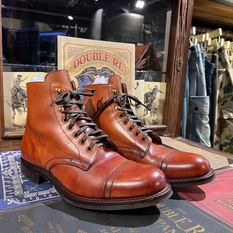 RRL Hand-Waxed Paratrooper Boots UK9 - dmc