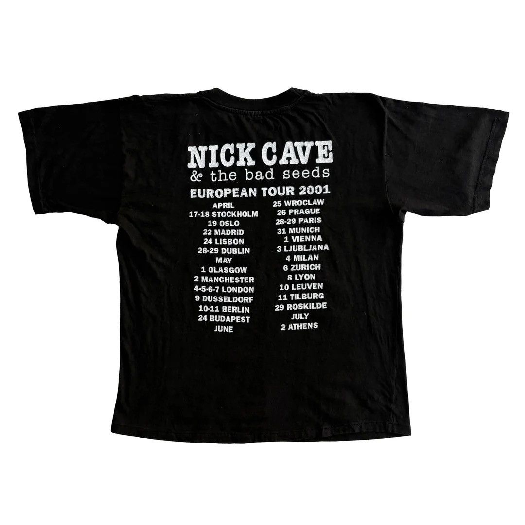Band Tees Nick Cave 2001 Vintage Bad Seeds Euro Tour Band Rare T-Shirt Size US M / EU 48-50 / 2 - 2 Thumbnail