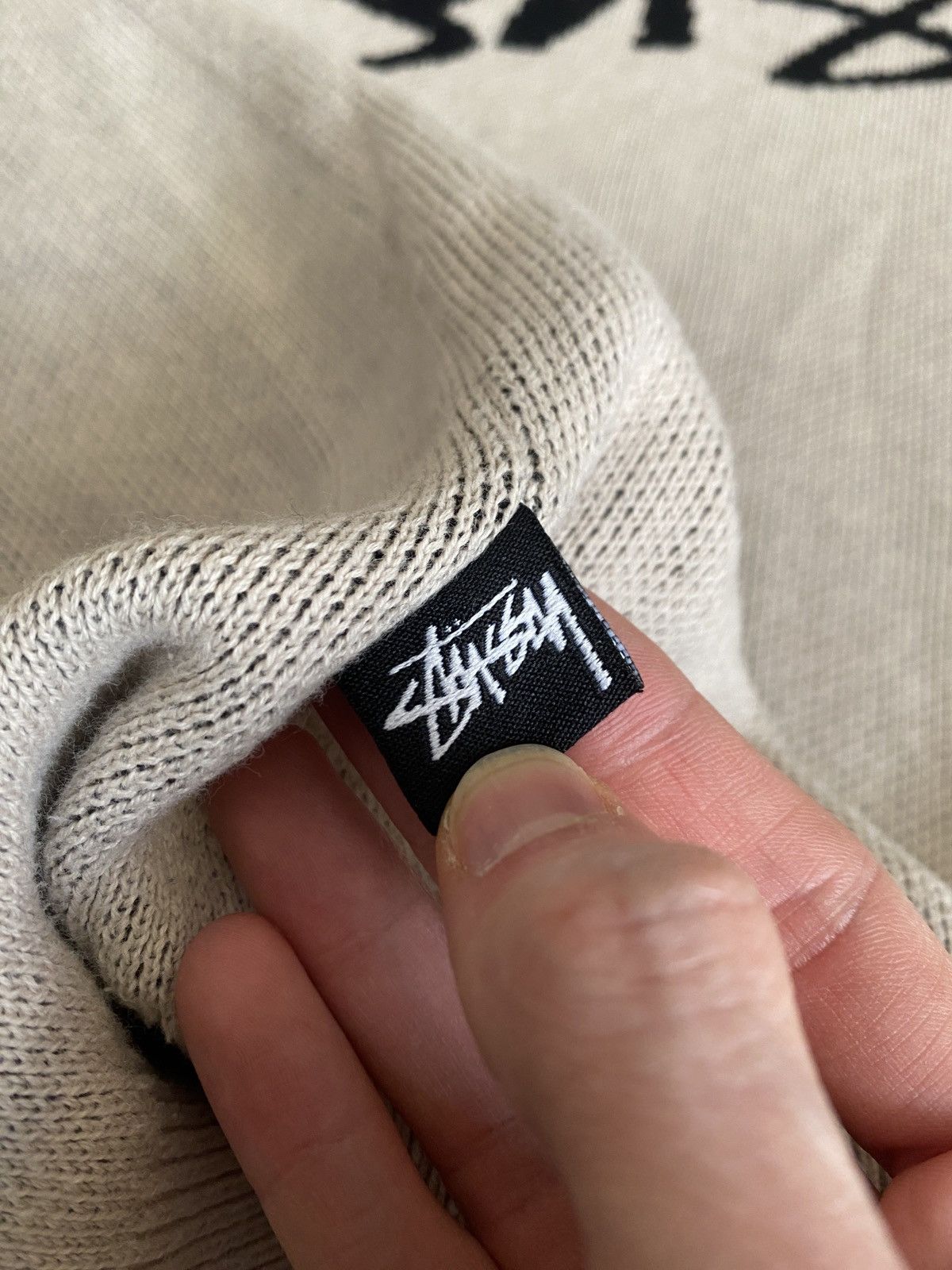 Stussy Stussy beige cream stock logo knit vest Size US M / EU 48-50 / 2 - 9 Thumbnail