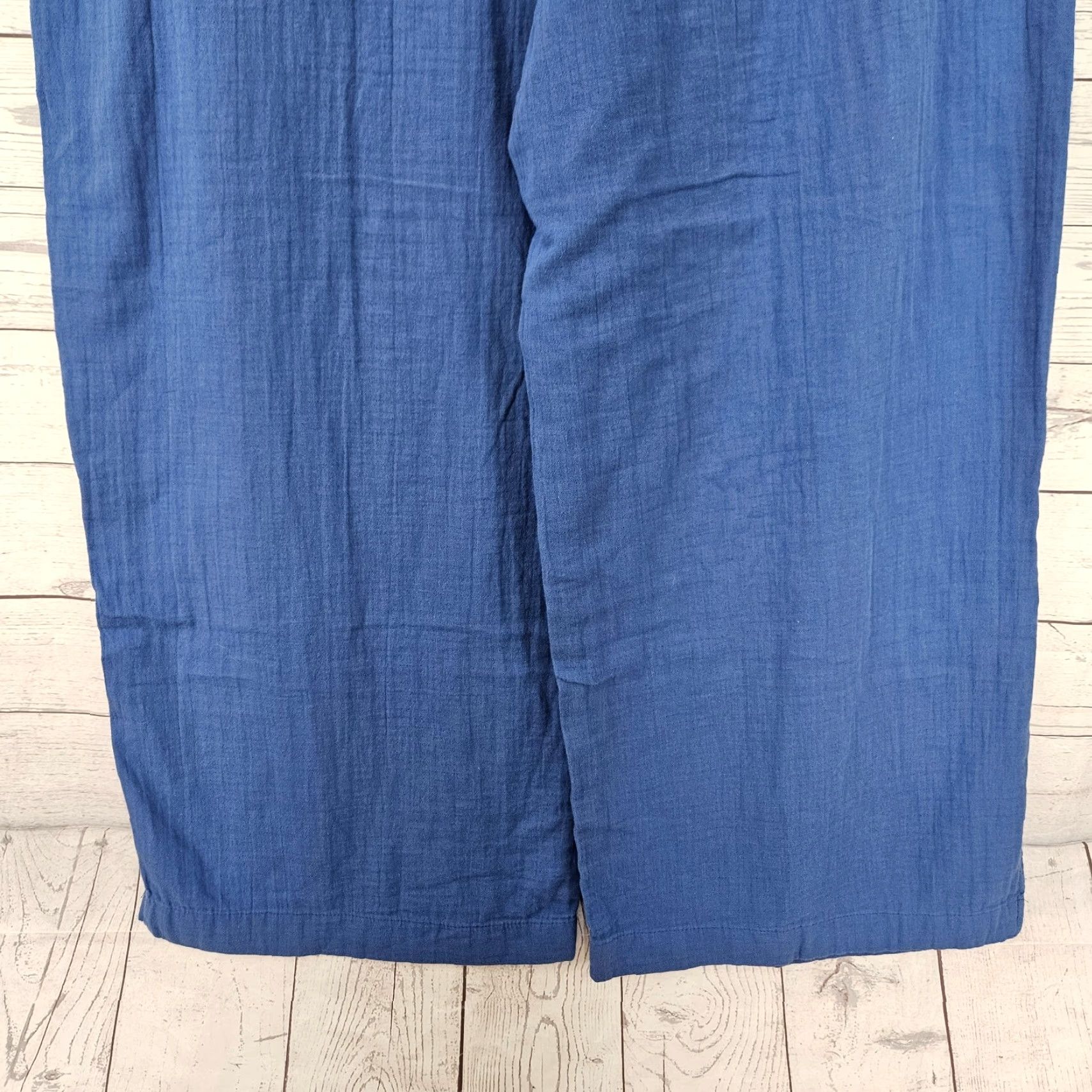 Old Navy Old Navy Womens Wide Leg Gauze Pants Pull On Sz 2XL Tall Blue Cotton Shirt? Size 40" / US 18 - 5 Thumbnail