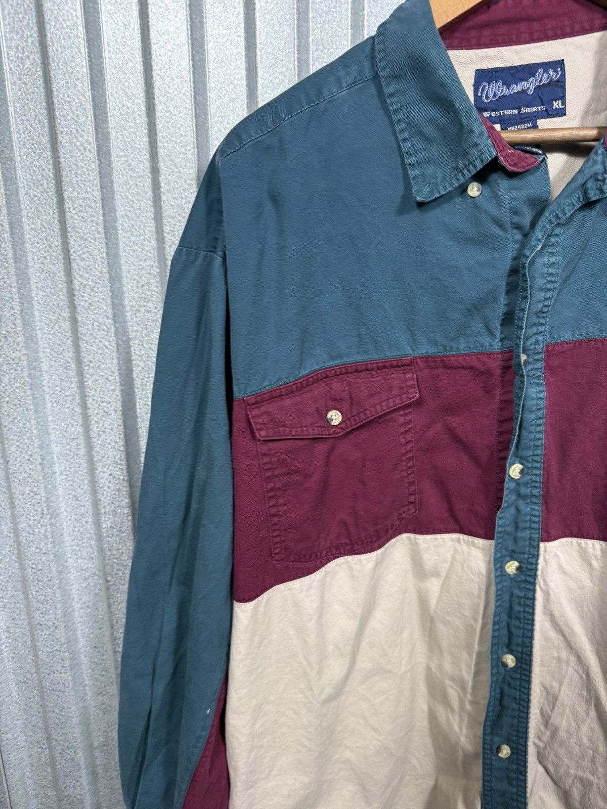 Wrangler Vintage Wrangler 3 Tone Western Button Up Cowboy Shirt Size US XL / EU 56 / 4 - 7 Thumbnail