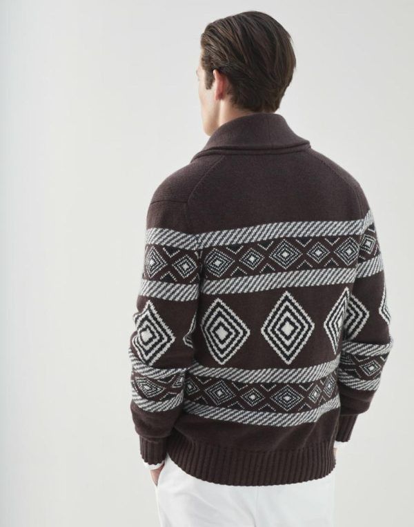 Brunello Cucinelli o1w1db10924 Cashmere Cardigan in Brown Size US XS / EU 42 / 0 - 2 Thumbnail
