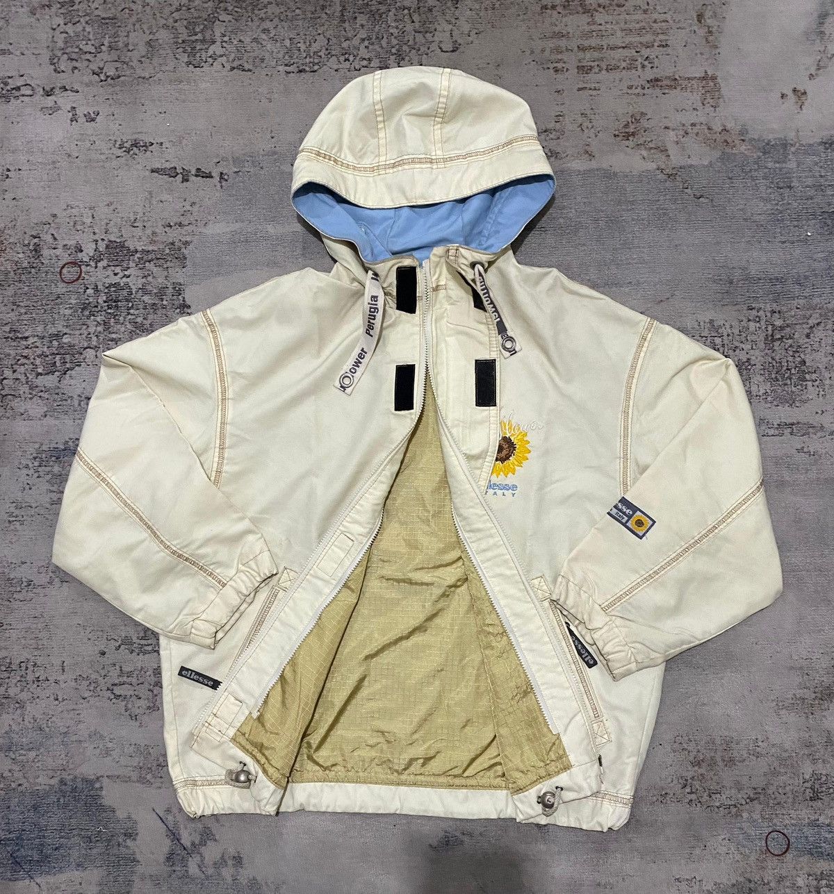 Ellesse Vintage Ellesse Perugia Italy Sun Flower Winter Ski Hoodie Size US L / EU 52-54 / 3 - 3 Thumbnail