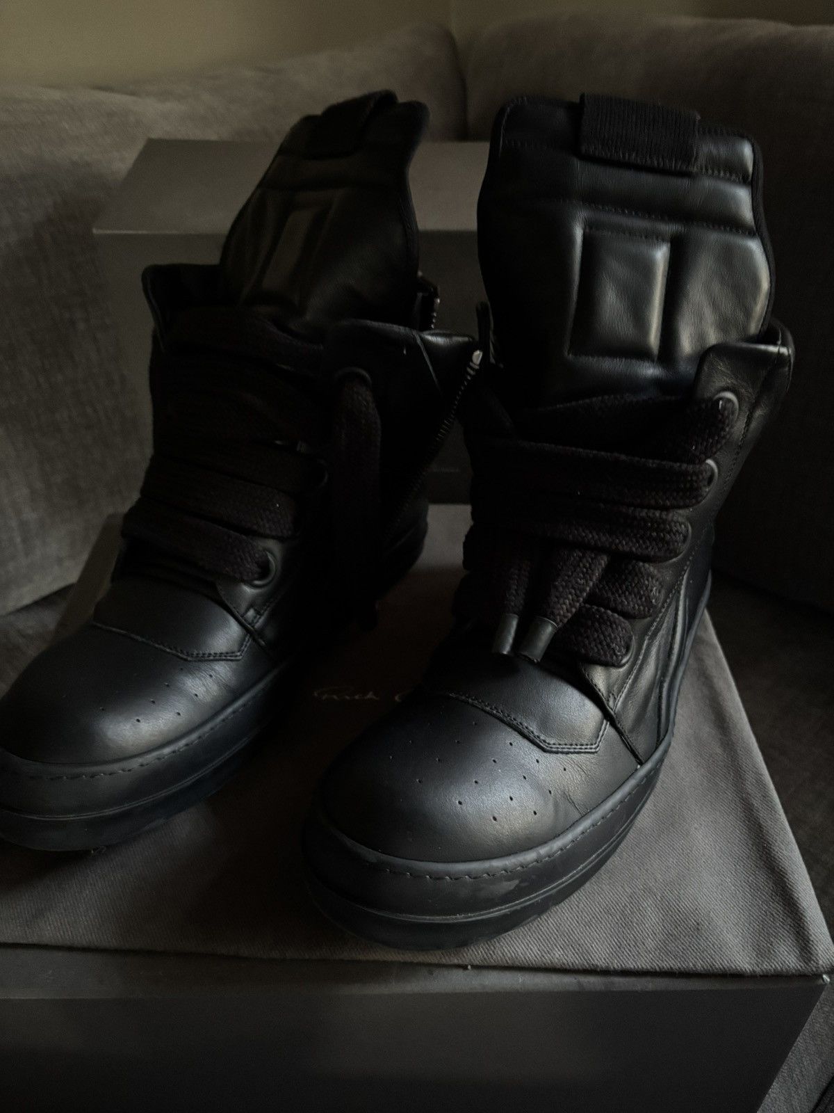 Rick Owens Rick Owens Jumbo Lace Geobasket Size US 12 / EU 45 - 5 Thumbnail