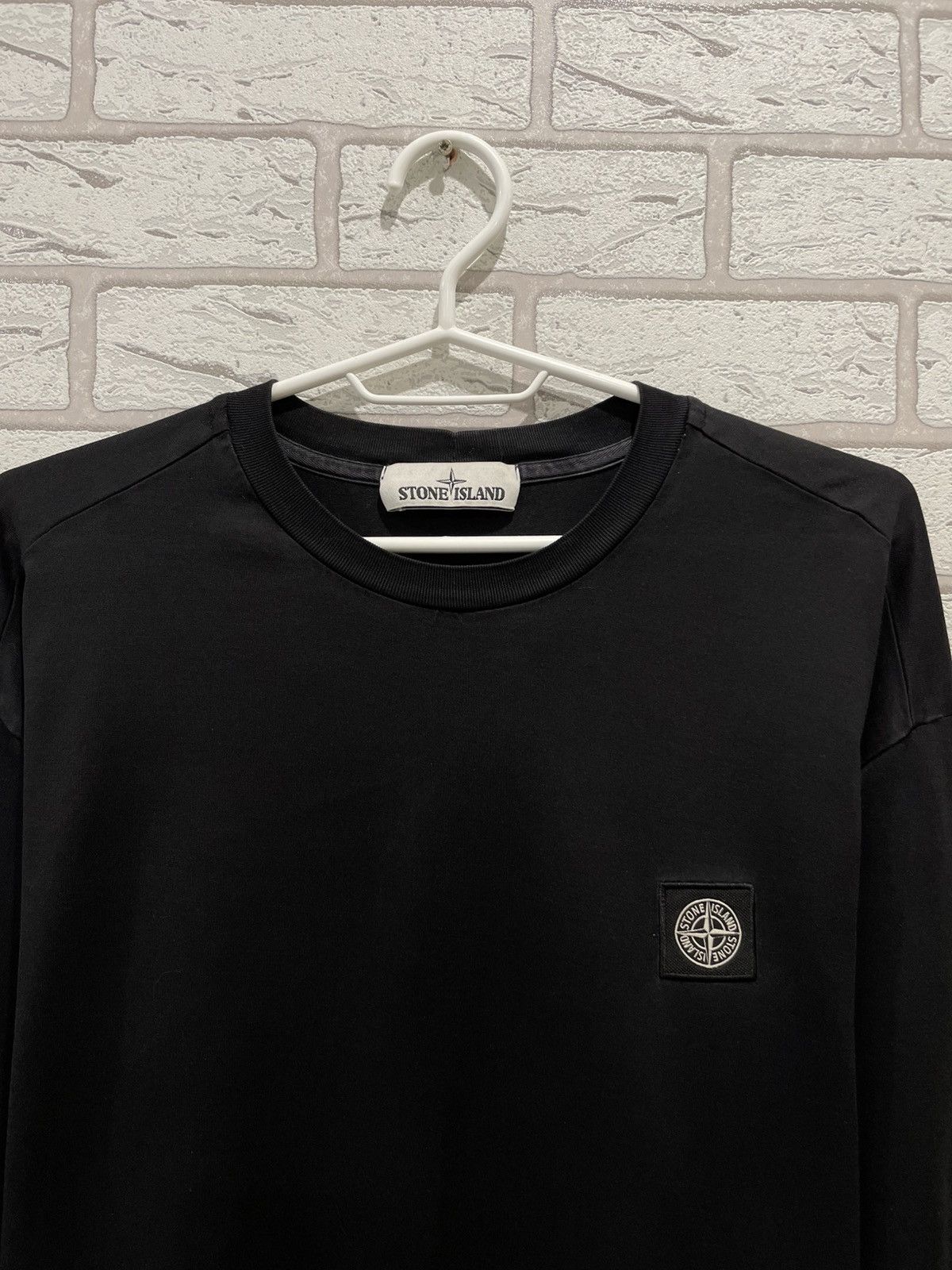 Designer Stone Island Patch Program Long Sleeve T Shirt Tee Size US L / EU 52-54 / 3 - 3 Thumbnail