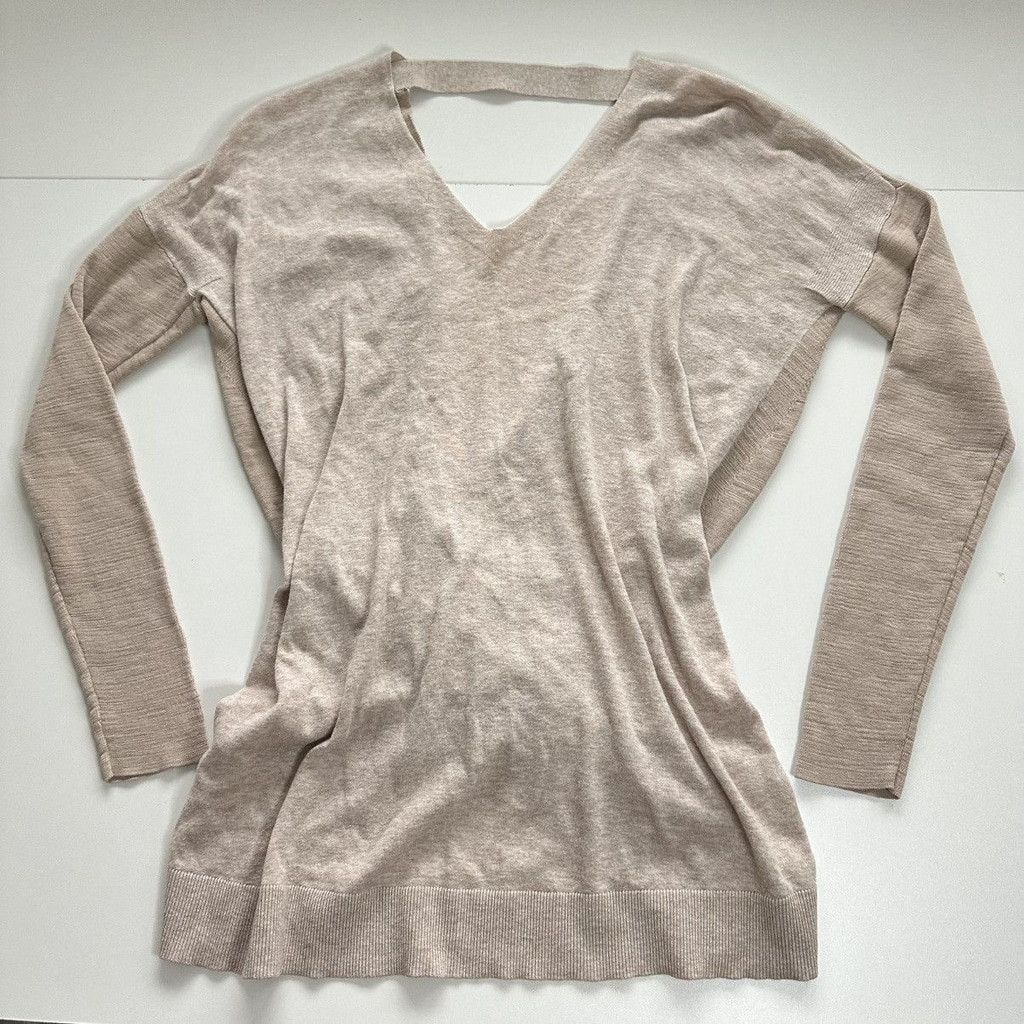 Allsaints All Saints Twist Jumper Deep V Neck Keyhole Pink Sweater S Size S / US 4 / IT 40 - 10 Thumbnail
