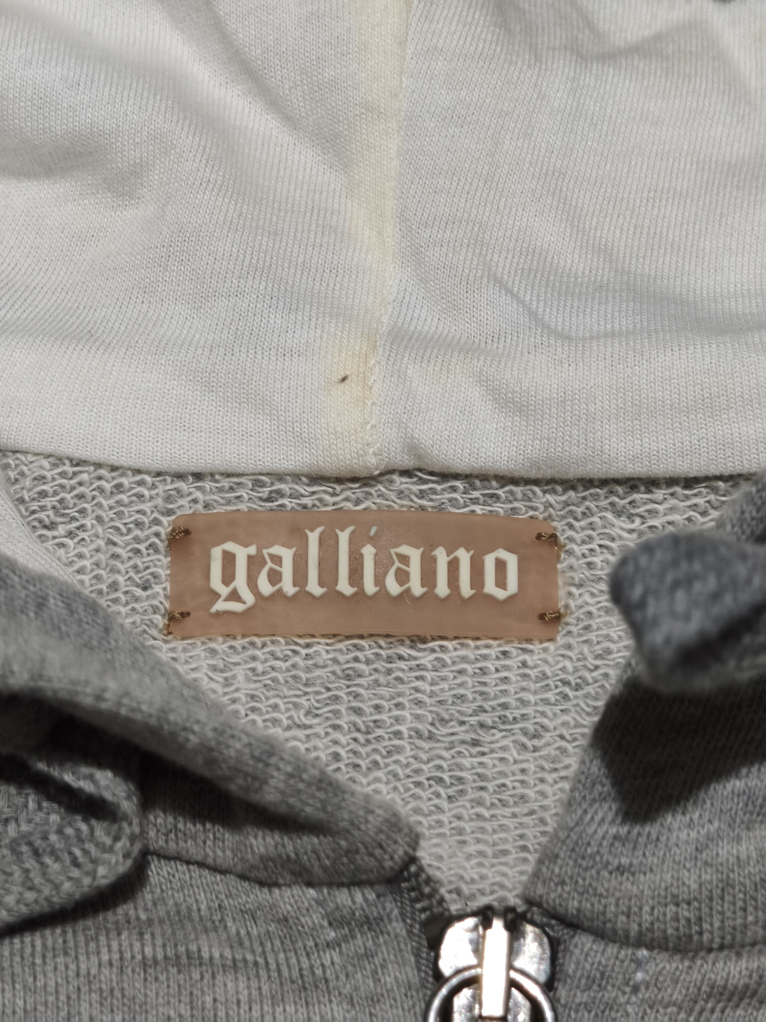 John Galliano Vintage John Galliano Gray Zip Up Hoodie Size US S / EU 44-46 / 1 - 8 Thumbnail