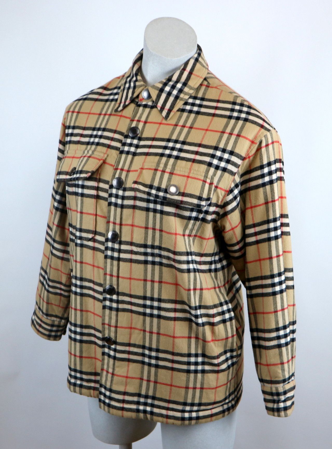 Burberry Burberry Vintage Check Shirt Jacket Beige Shacket UK 6 Size S / US 4 / IT 40 - 1 Thumbnail