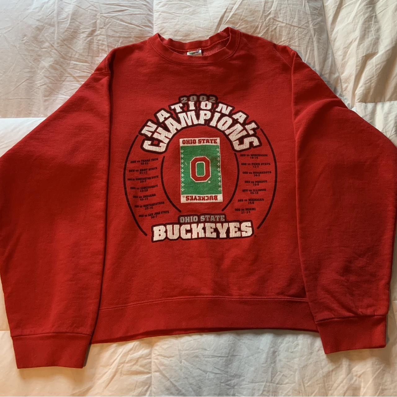 Fruit Of The Loom 2002 Ohio State Buckeyes National Champions Sweatshirt Size US M / EU 48-50 / 2 - 1 Thumbnail
