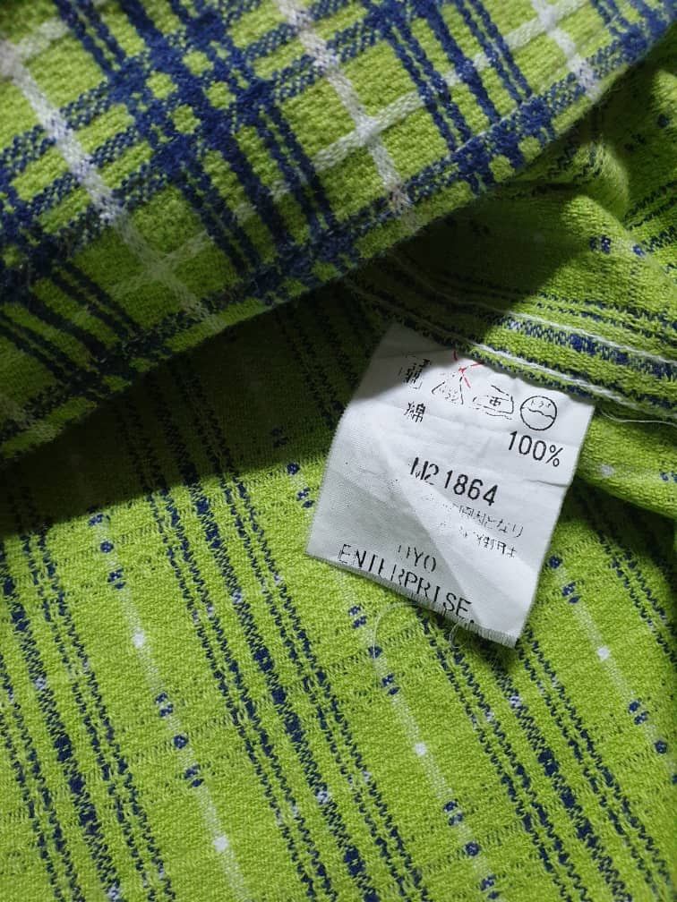 Sugar Cane 💥Sugarcane green colour checkered japan shirt Size US L / EU 52-54 / 3 - 3 Thumbnail