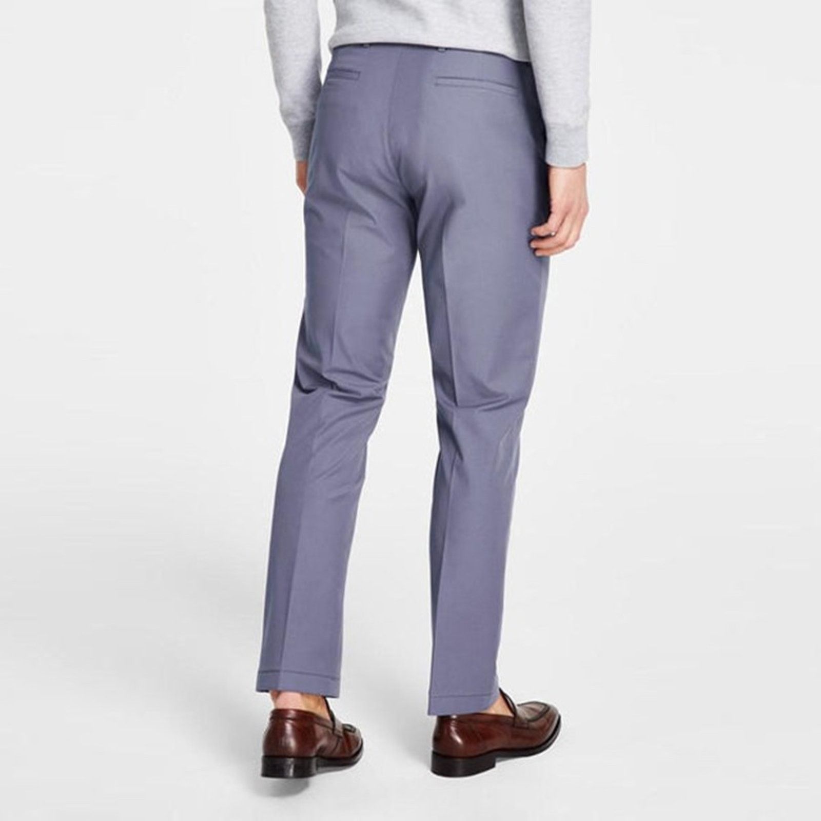 Michael Kors Michael Kors Men's Ash Blue Classic Dress Pants Size 42x30 Size US 42 / EU 58 - 2 Thumbnail