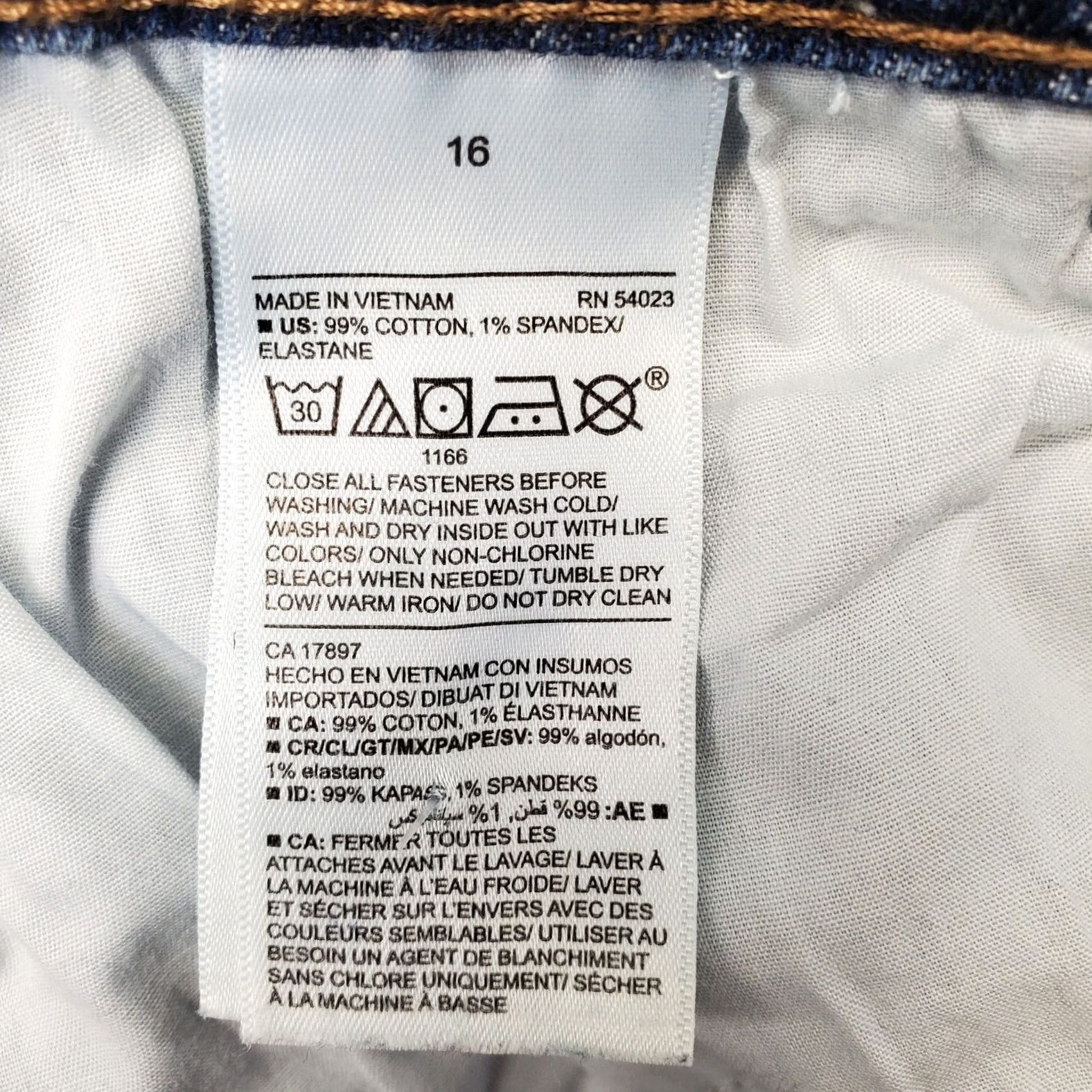 Old Navy Old Navy Jeans Womens 16 Blue Denim Cotton Mid-Rise Regular Fit 5-Pocket Denim Size 38" / US 16 / IT 52 - 7 Thumbnail
