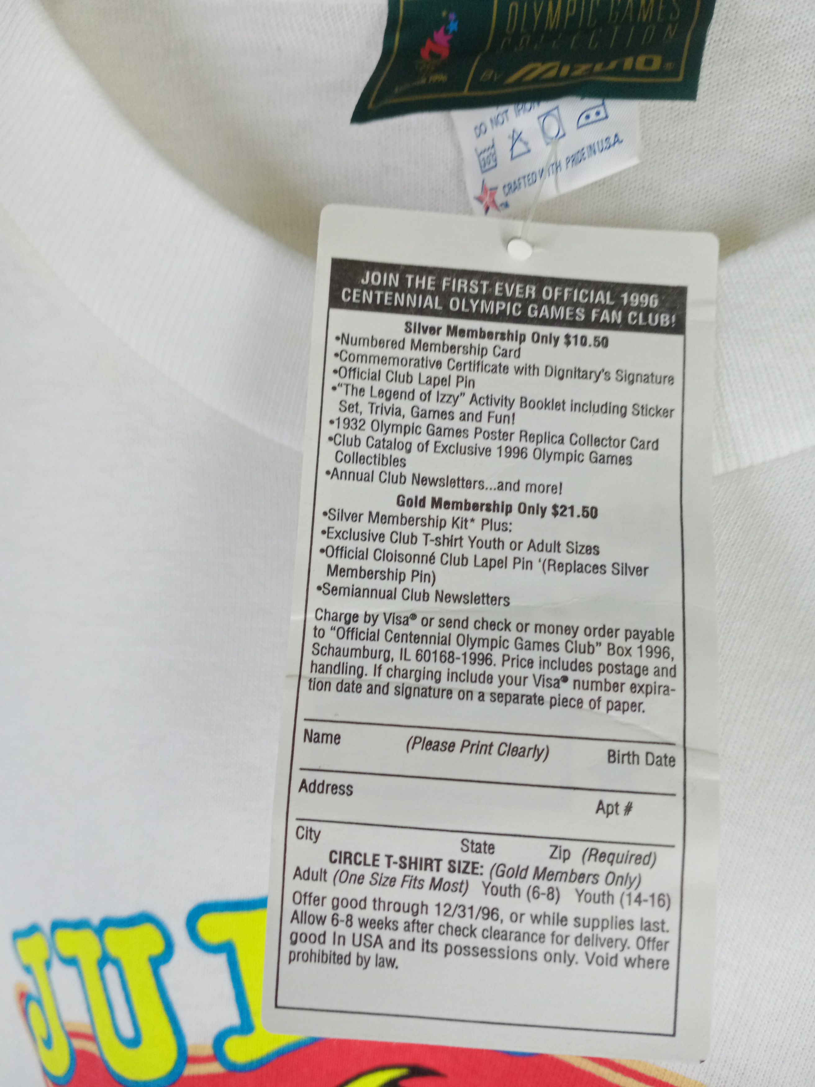 USA Olympics Very Rare Vintage Atlanta 1996 Olympic Games Judo Tshirt Size US L / EU 52-54 / 3 - 8 Thumbnail