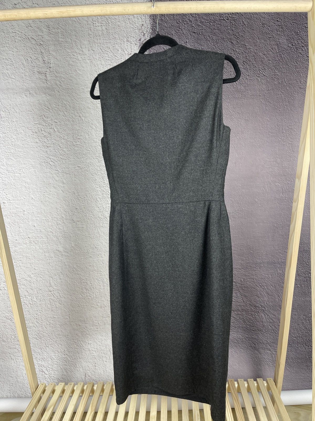 Jil Sander JIL SANDER grey wool cashmere Sleeveless Shift Dress Sz 40 Size S / US 4 / IT 40 - 11 Thumbnail
