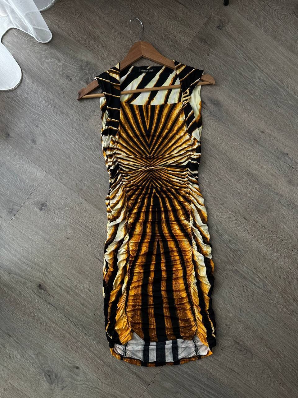 Japanese Brand × Roberto Cavalli × Vintage Vintage Roberto Cavalli Spring Striped Evening Womens Dress Size XS / US 0-2 / IT 36-38 - 3 Thumbnail