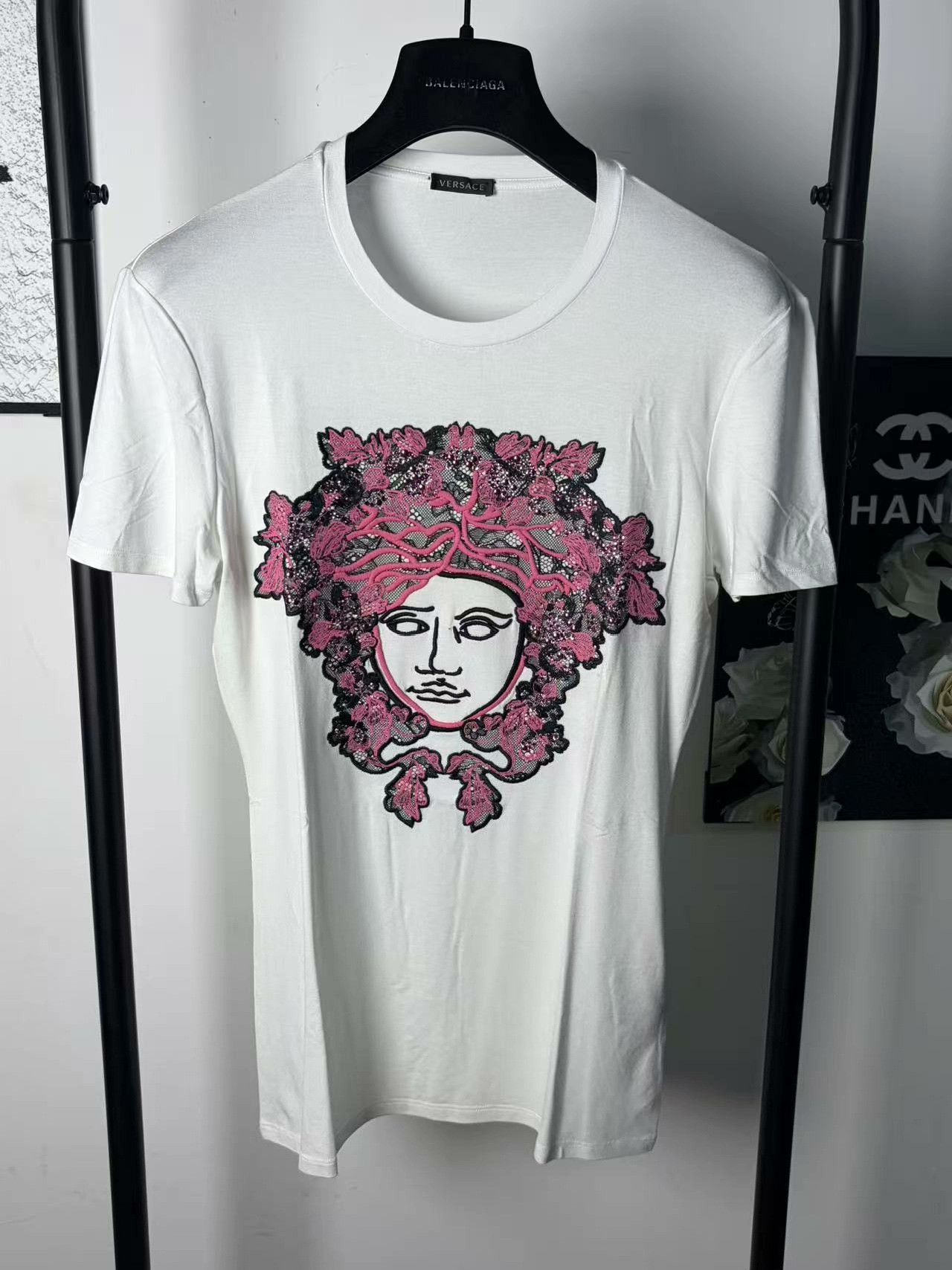Versace Versace White T-Shirt m Men Size US M / EU 48-50 / 2 - 1 Thumbnail