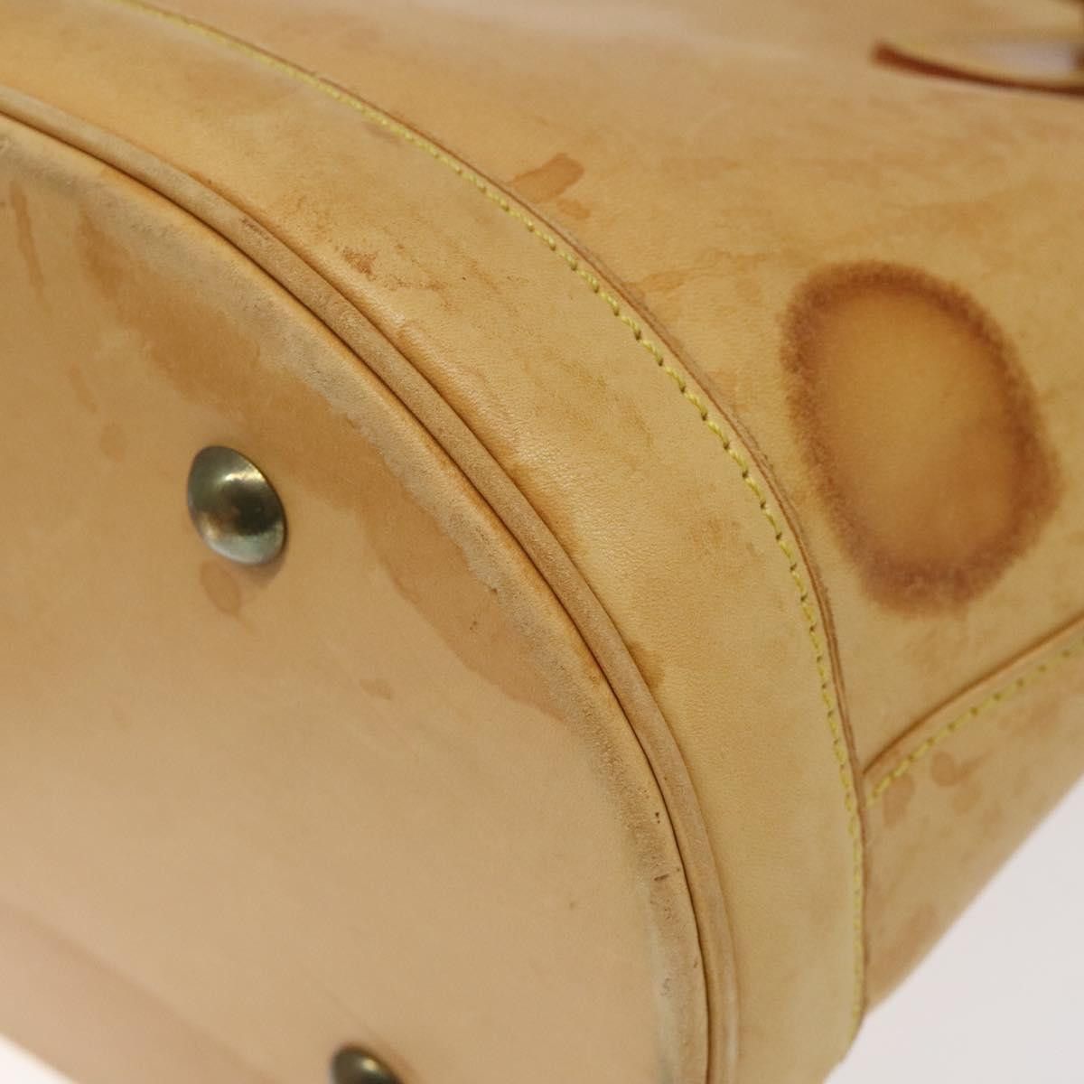 Louis Vuitton LOUIS VUITTON Nomad Leather Bucket PM Shoulder Bag Beige Size ONE SIZE - 15 Thumbnail