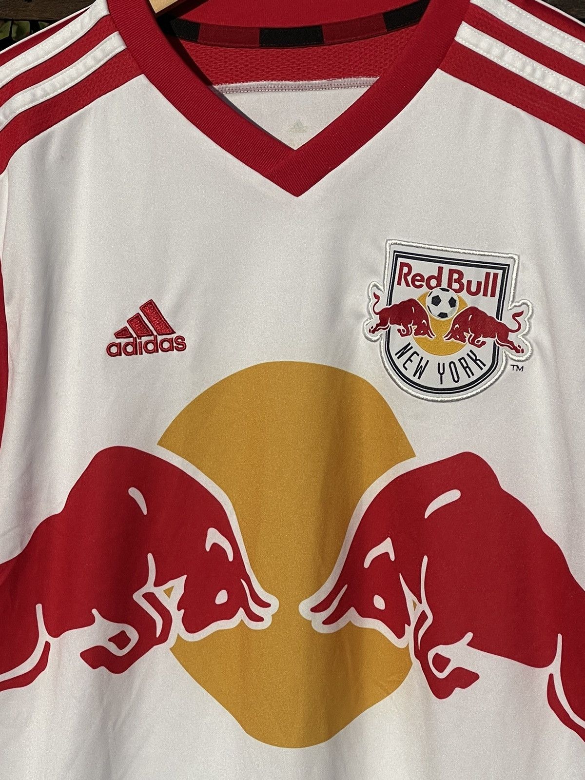 Adidas 2014 Adidas New York Red Bull MLS soccer jersey Size US S / EU 44-46 / 1 - 5 Thumbnail