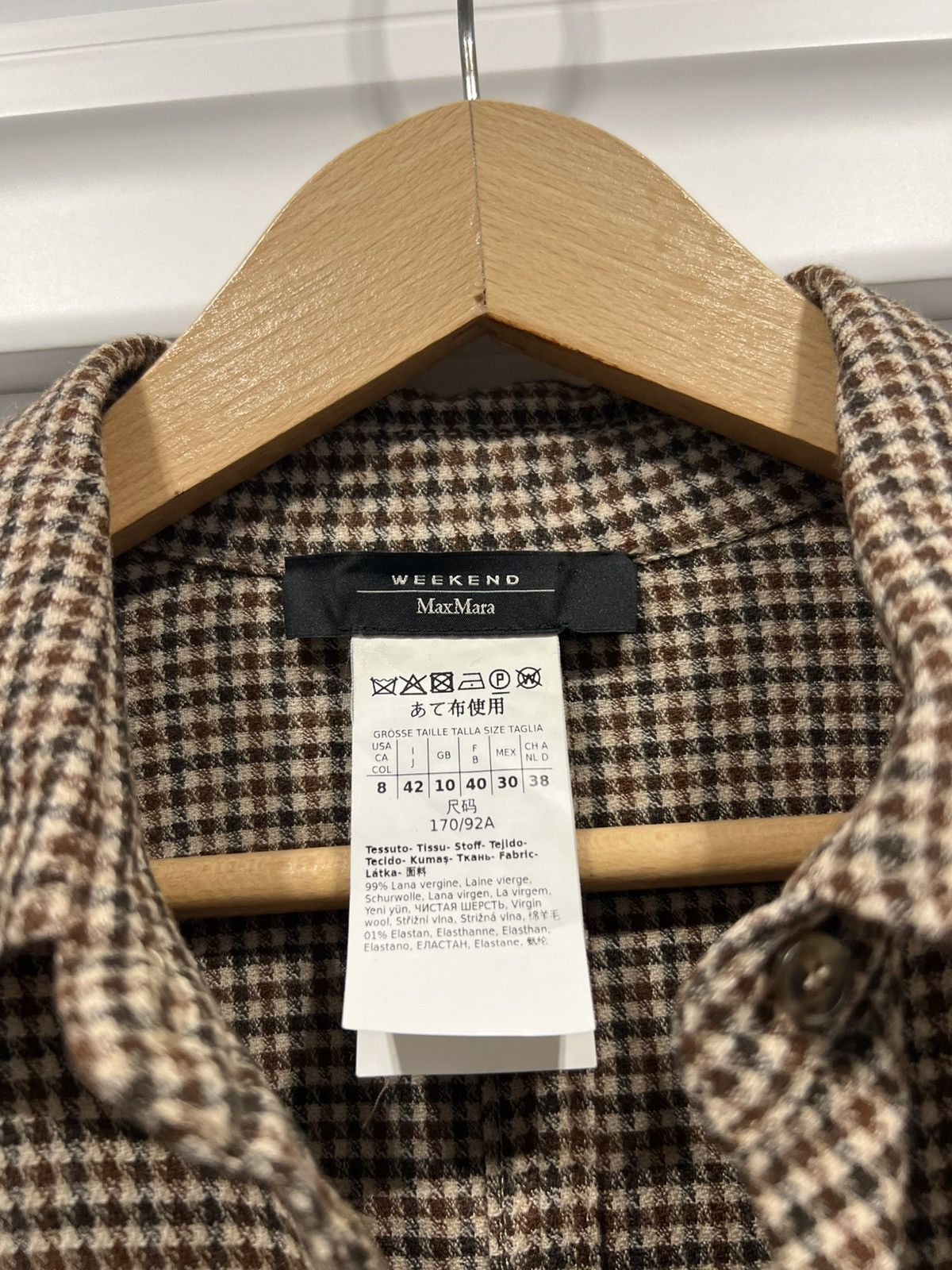 Max Mara WEEKEND MAX MARA Fischio Wool Shirt Dress Size IT 42 / US 8 Size M / US 6-8 / IT 42-44 - 6 Thumbnail