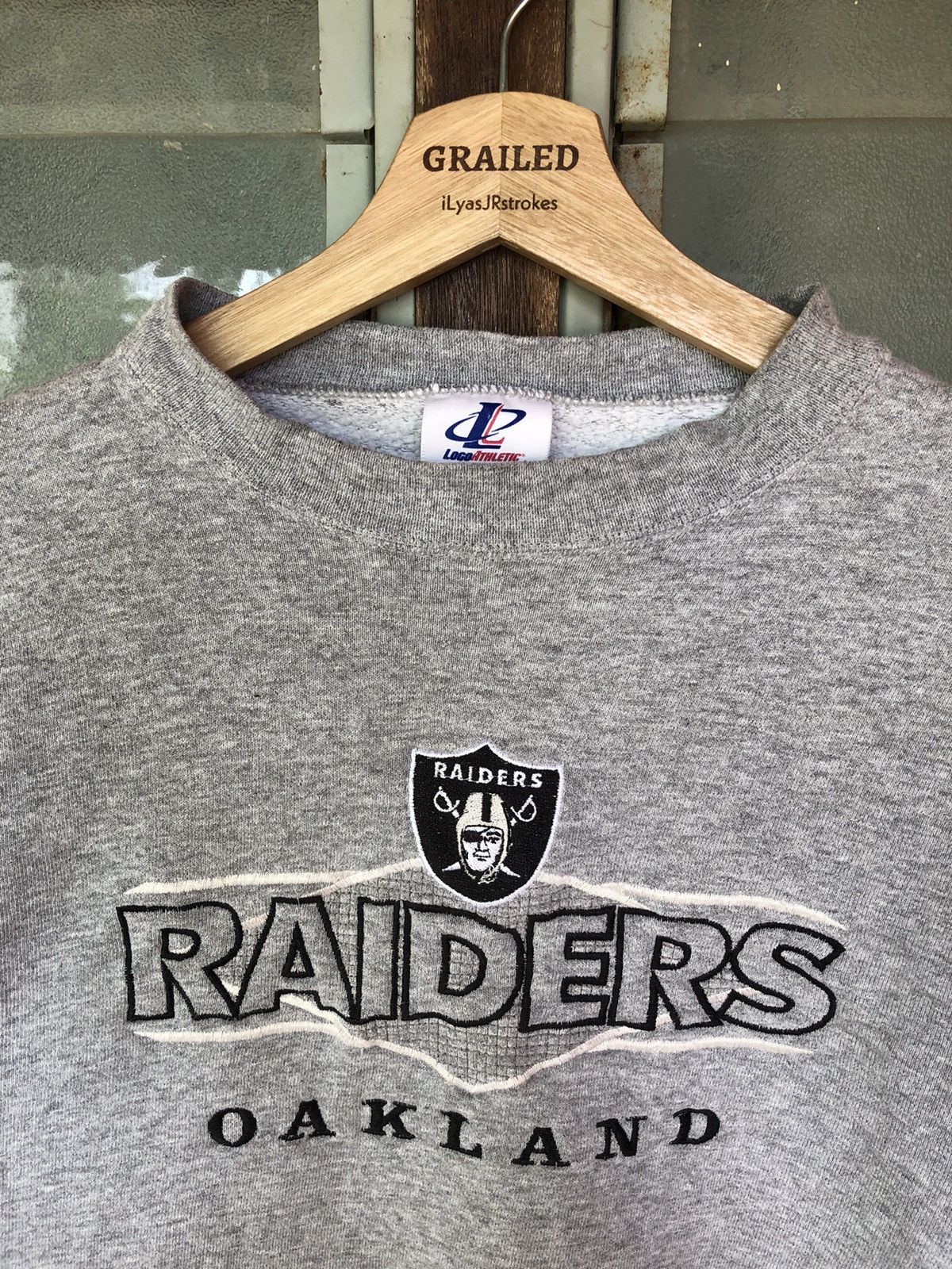 NFL × Vintage Vintage Oakland Raiders Embroidered Sweatshirt Size US M / EU 48-50 / 2 - 6 Thumbnail