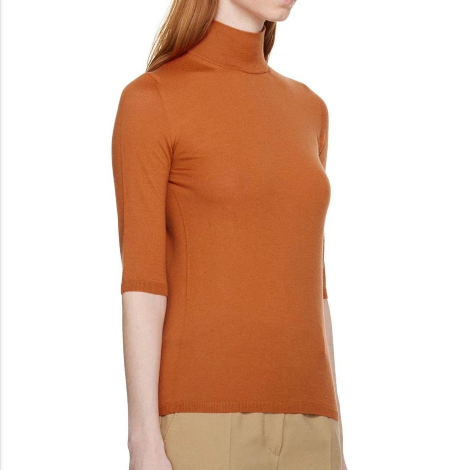 Max Mara Max mara burnt orange turtleneck Size S / US 4 / IT 40 - 2 Thumbnail