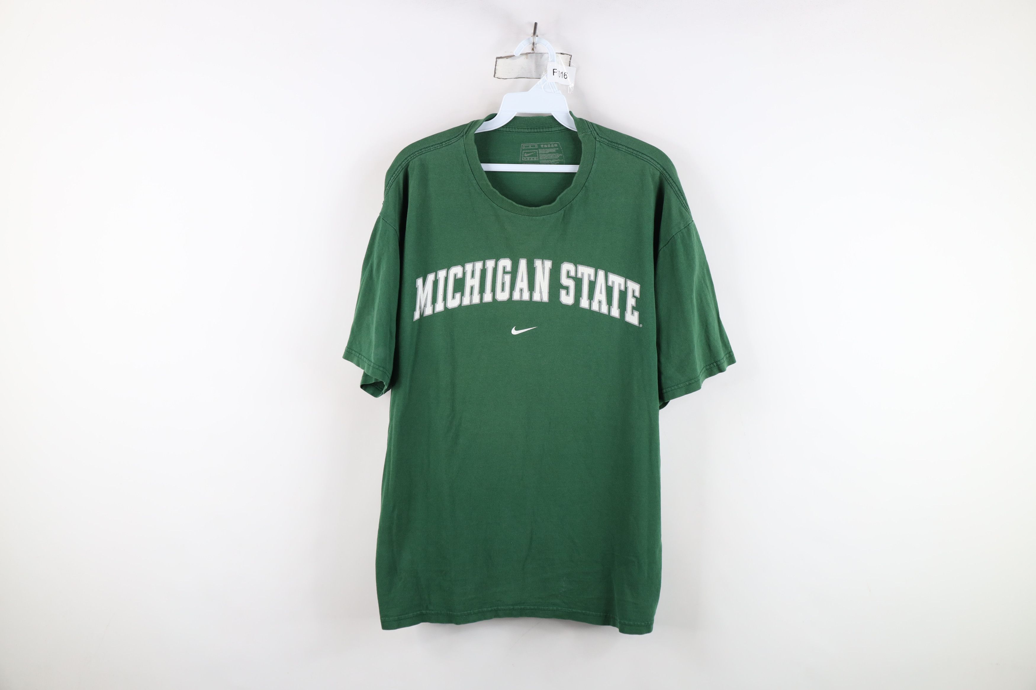 Nike Vintage Nike Center Swoosh Michigan State University T-Shirt Size US L / EU 52-54 / 3 - 1 Thumbnail