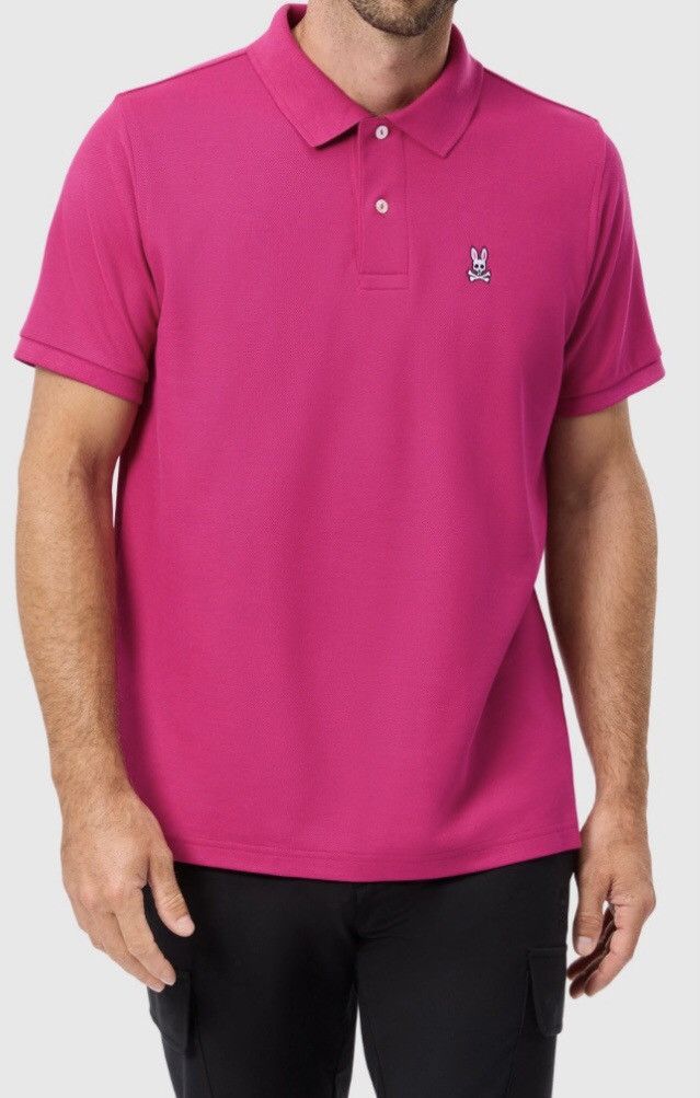 Psycho Bunny Psycho bunny wild berry Pima cotton classic polo 8 (XXL) Size US XXL / EU 58 / 5 - 13 Thumbnail