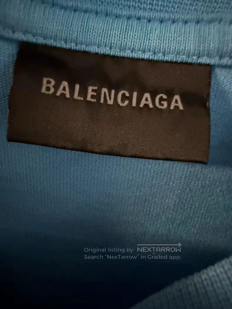 Balenciaga Balenciaga Blue Coke Print Short Sleeve XS. Size US XS / EU 42 / 0 - 3 Thumbnail