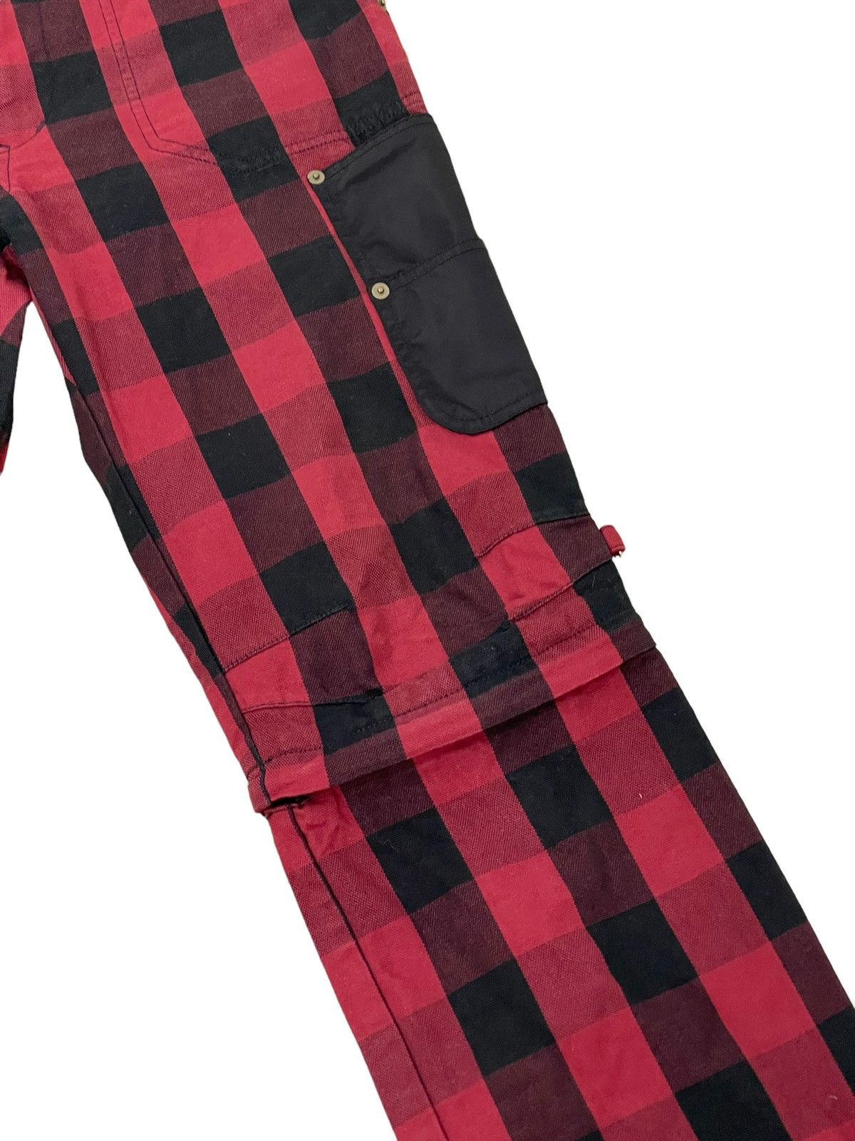 Japanese Brand Bondage Painter Batsu Boys Buffalo Check Pant Regular 7🟦0 Size US 29 - 15 Thumbnail