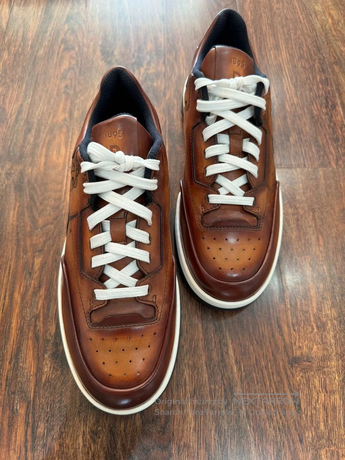 Berluti Brown Low-Top Leather Sneakers Size 7. Size US 7 / EU 40 - 1 Thumbnail