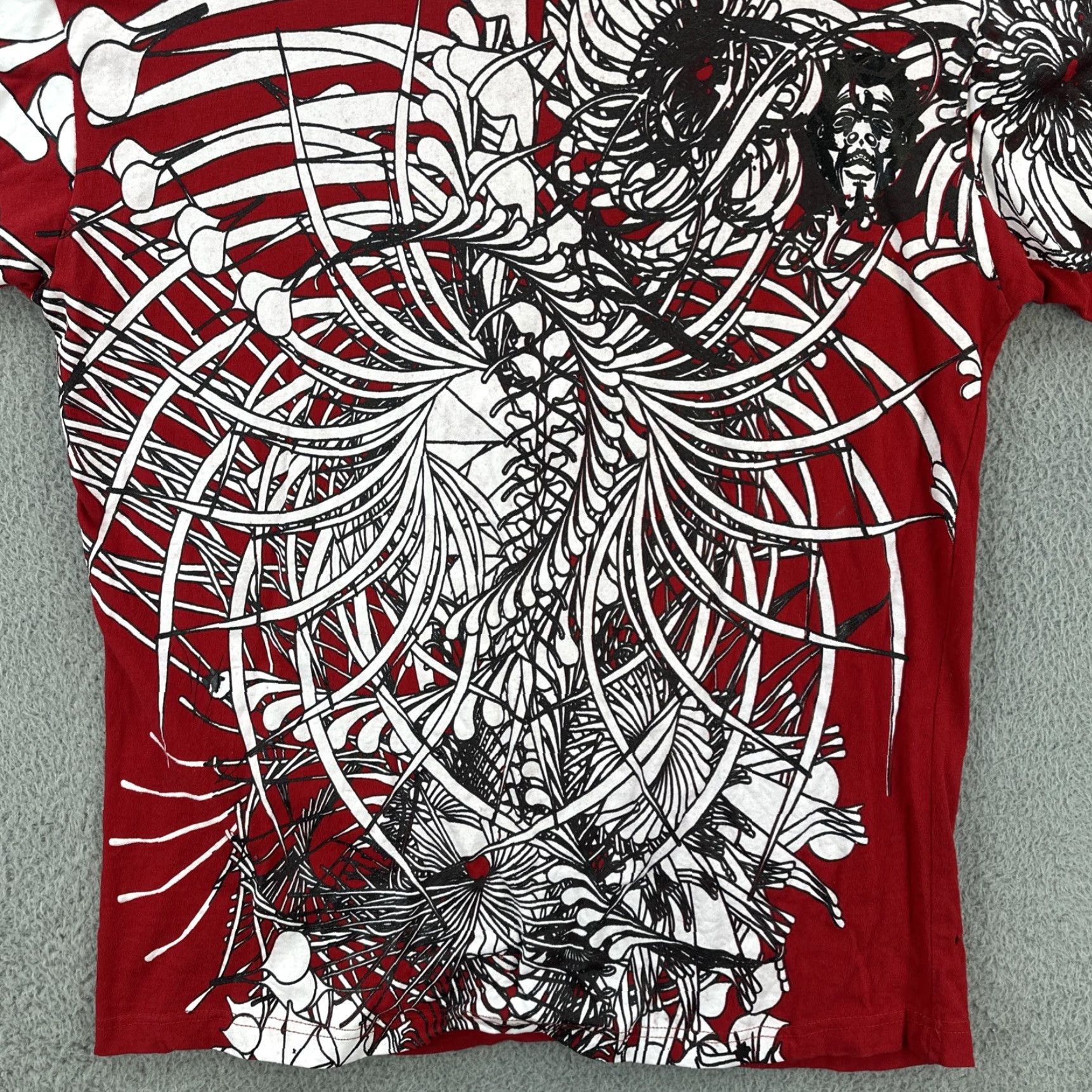Doublet VINTAGE Bx Men's T-Shirt Red AOP Graphic Print Double Sided Short Sleeve Crew Neck L Size US L / EU 52-54 / 3 - 4 Thumbnail