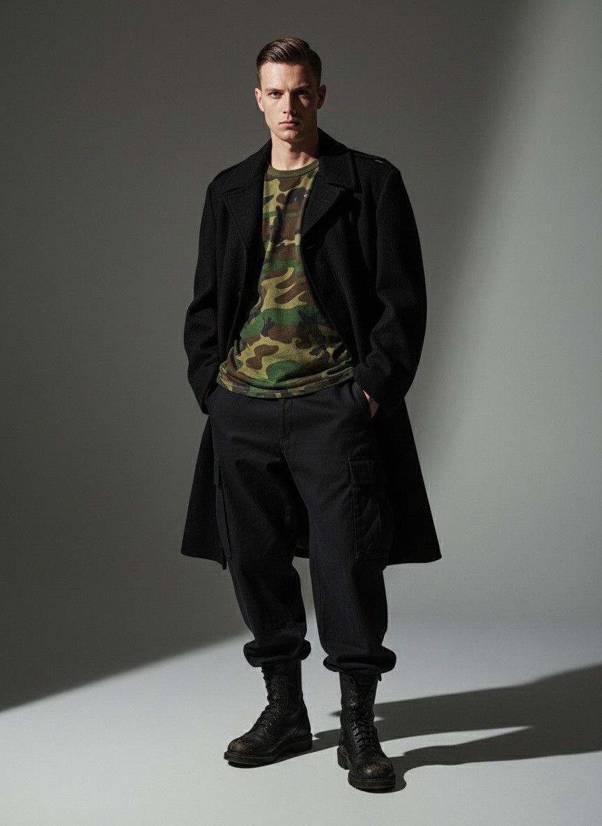 Other Vintage x 80s Canadian Military 100% Wool Overcoat Size US S / EU 44-46 / 1 - 1 Thumbnail