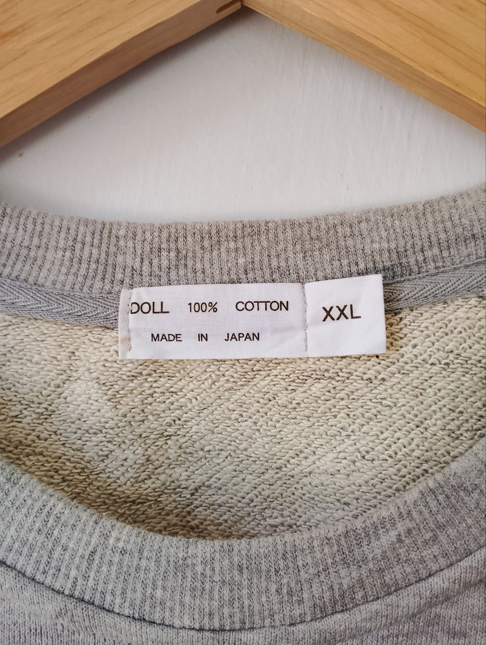Japanese Brand DOLL Plain Grey Made in Japan Sweatshirt Size US XXL / EU 58 / 5 - 6 Thumbnail