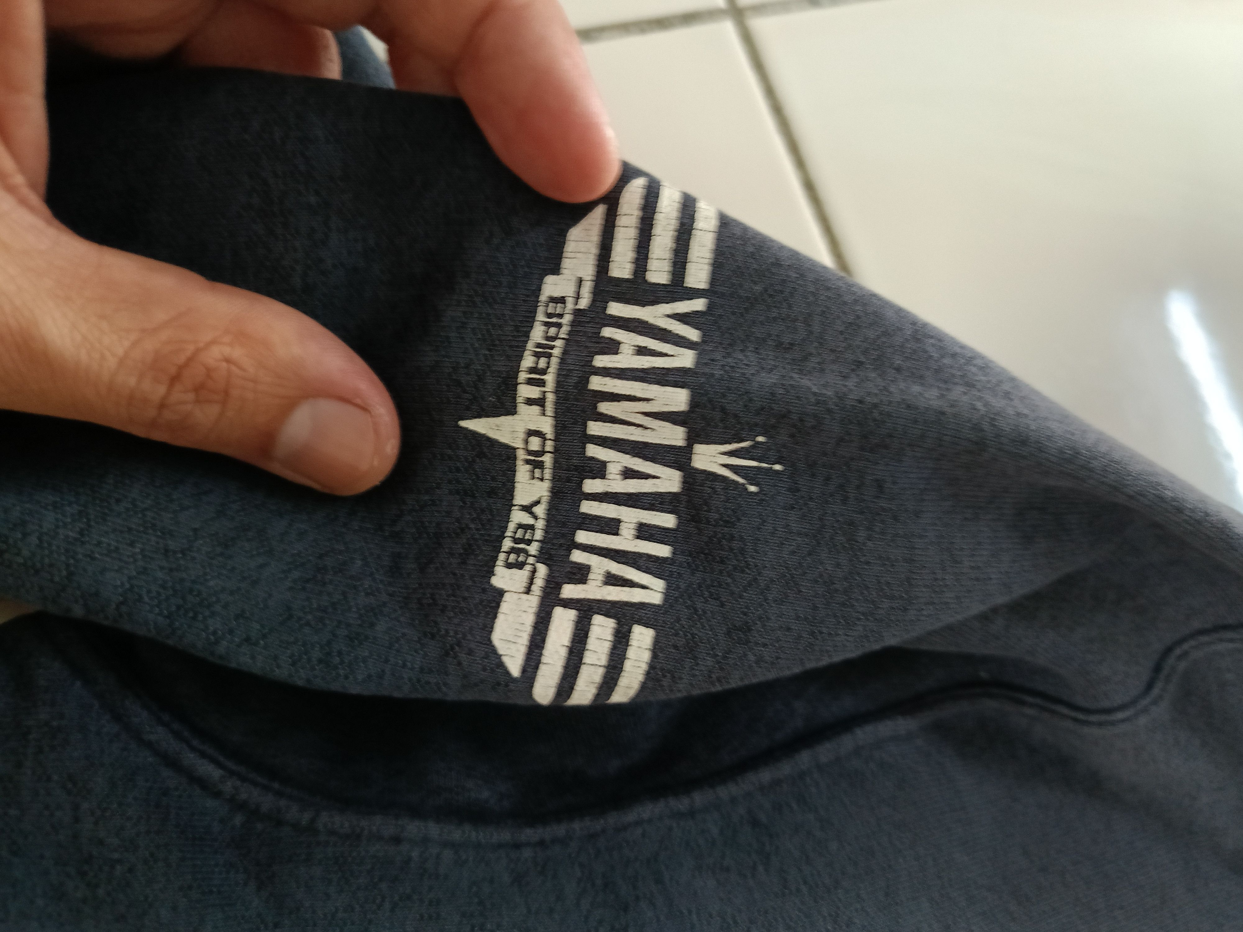 Vintage × Yamaha Vintage Yamaha Distressed Spell out Single pocket Sweater Size US M / EU 48-50 / 2 - 6 Thumbnail