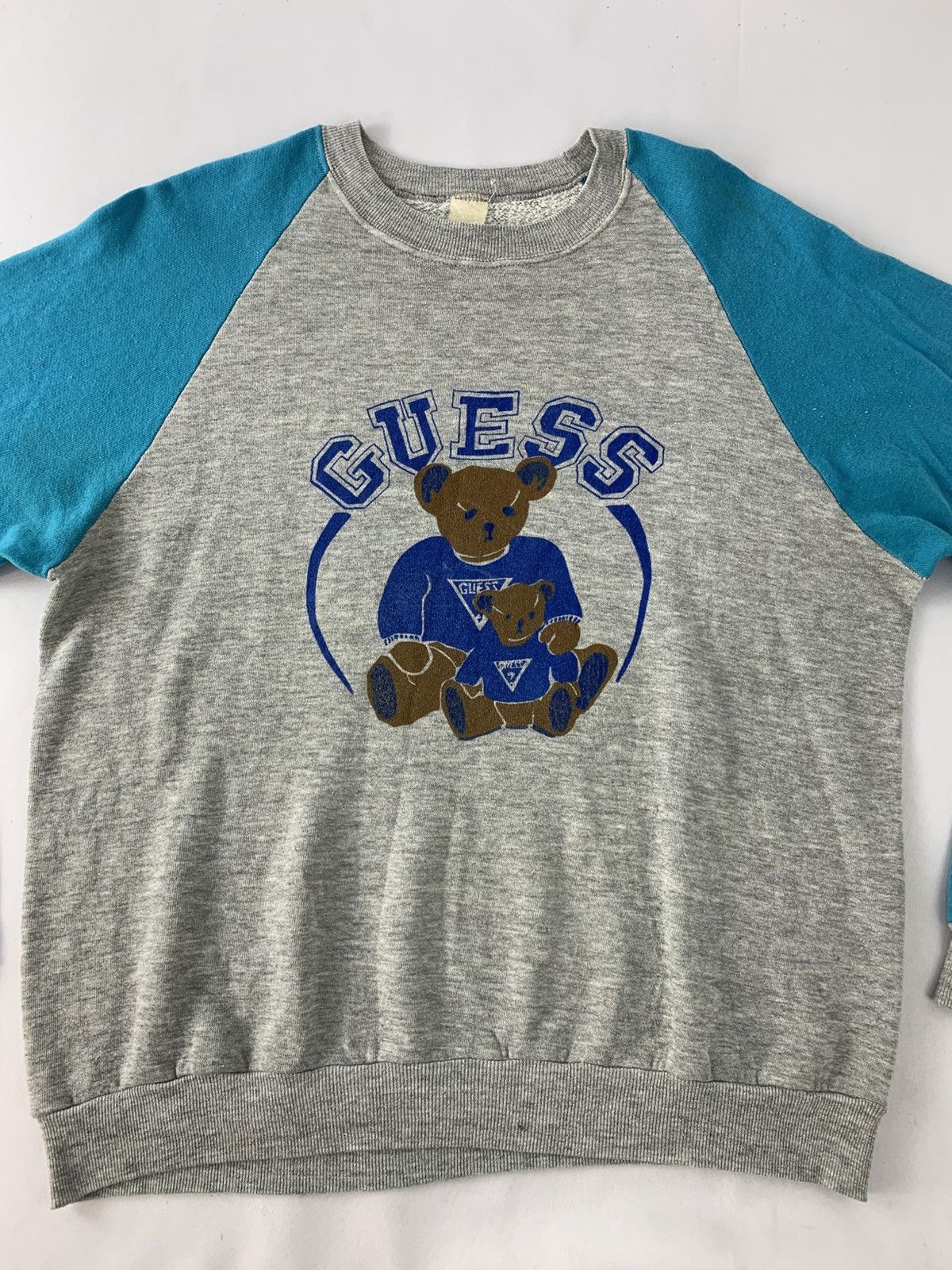 Guess Vintage 90s Guess Big Bear Logo Raglan Style Size US L / EU 52-54 / 3 - 3 Thumbnail