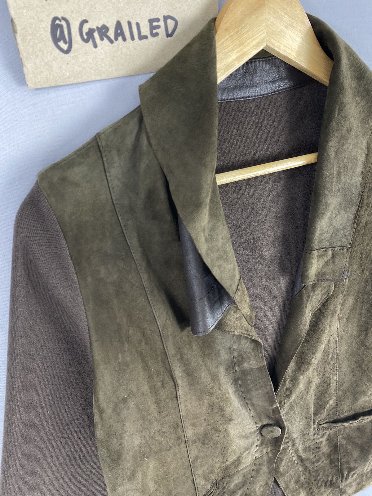 Japanese Brand Vintage Yoshie Inaba Japanese Brand Leather Coat Jacket Size S / US 4 / IT 40 - 2 Thumbnail