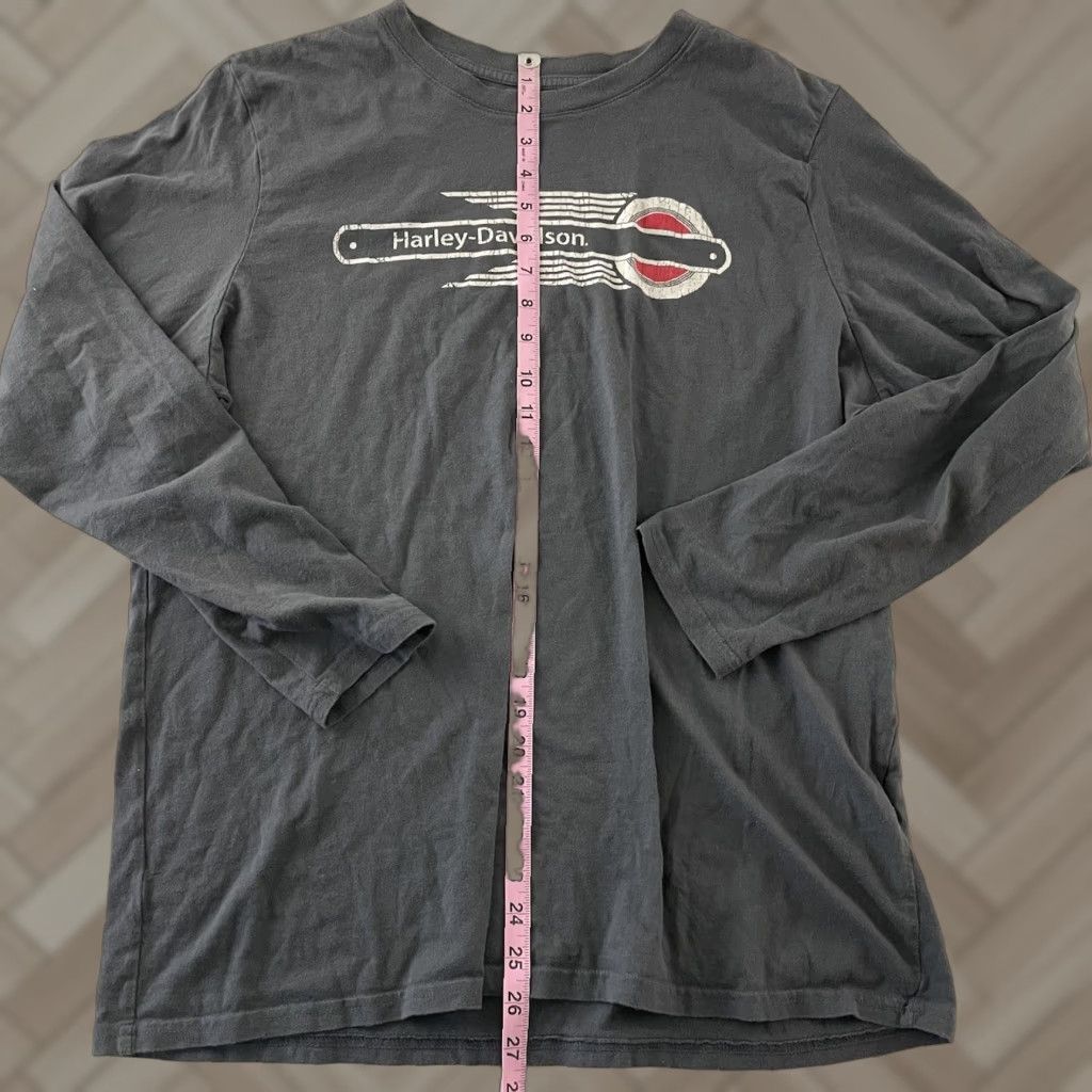 Harley Davidson VINTAGE Harley-Davidson Long Sleeve T-Shirt Women's XL Gray Size XL / US 12-14 / IT 48-50 - 1 Thumbnail