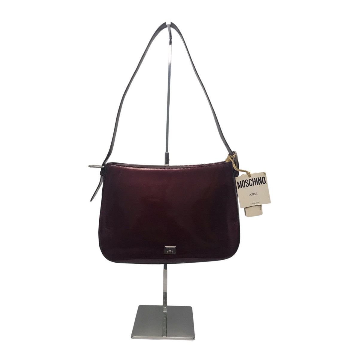 Moschino × Vintage Moschino Domestic Skin Shoulder Purple Bag Size ONE SIZE - 1 Thumbnail