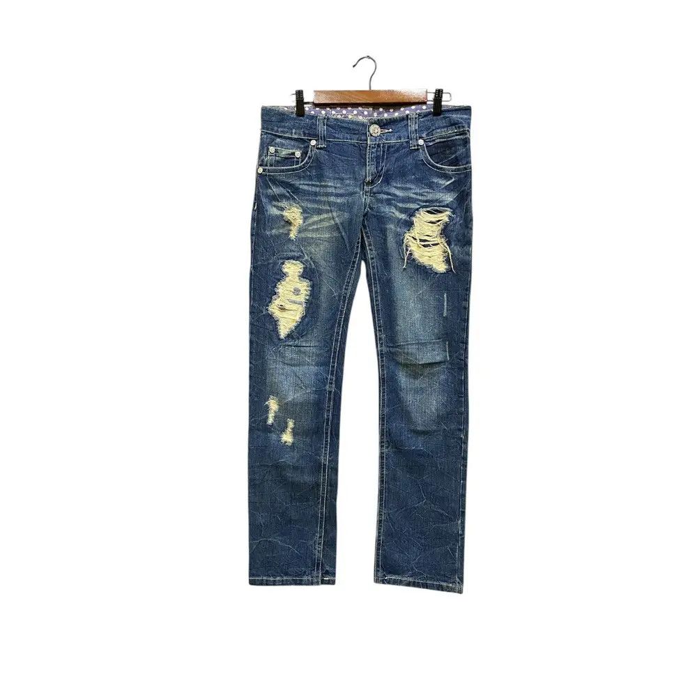 If Six Was Nine Vintage Distressed Jessy Logan Jeans Style Size US 30 / EU 46 - 1 Thumbnail